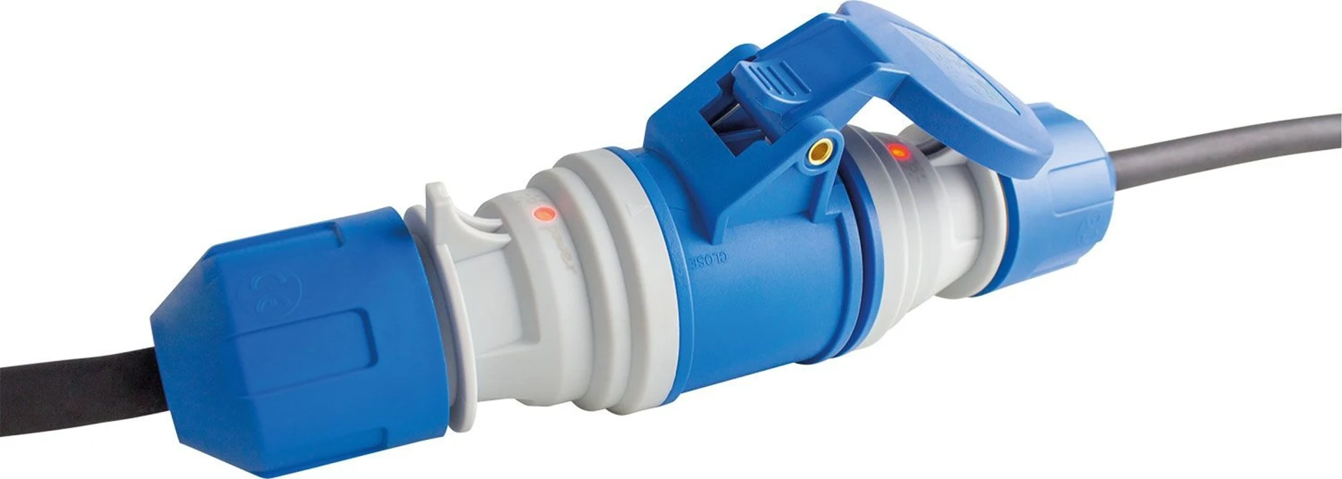 AS-Schwabe Powerlight CEE coupleur avec couvercle rabattable