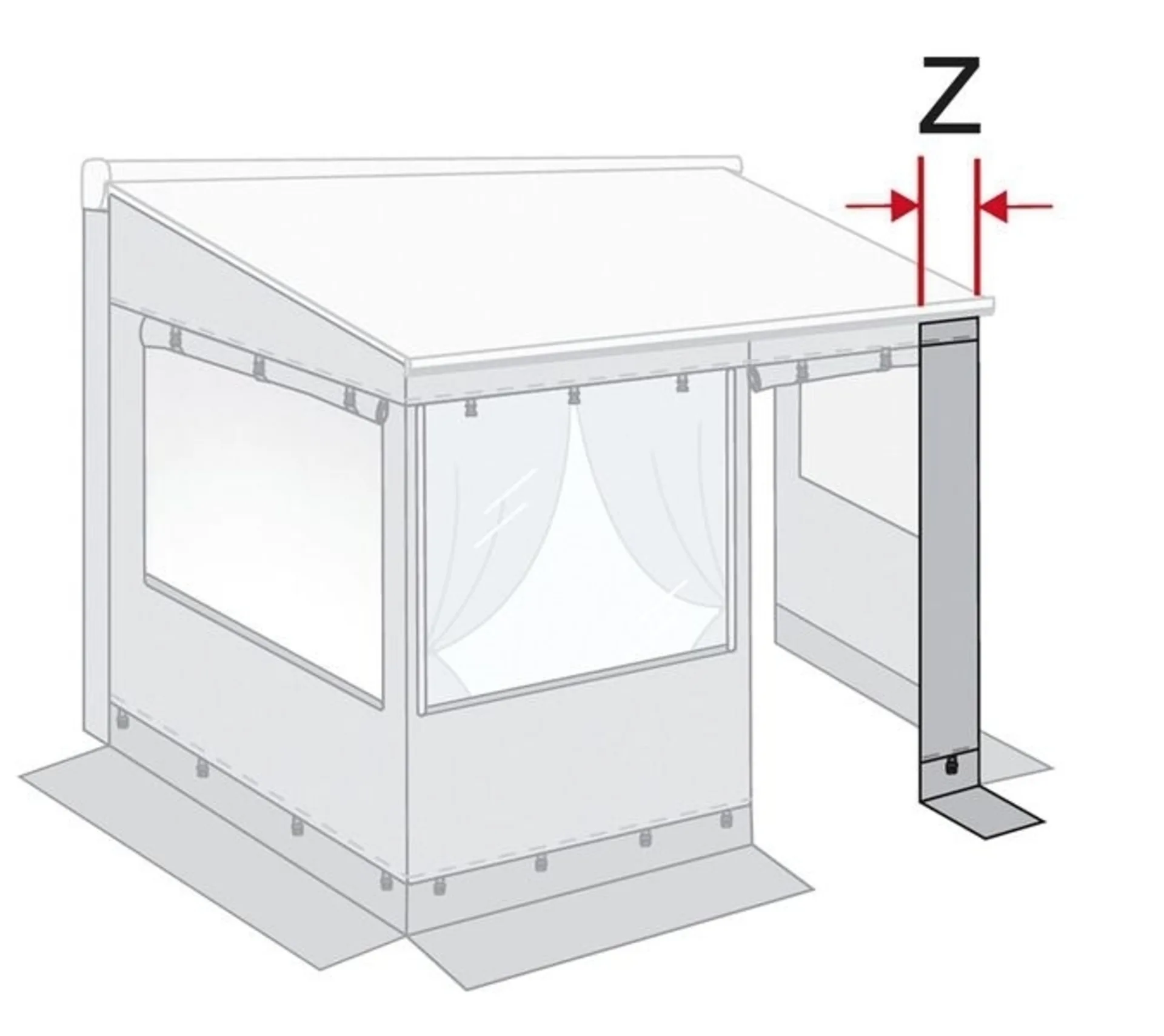 25cm Privacy Room Light Front Panel