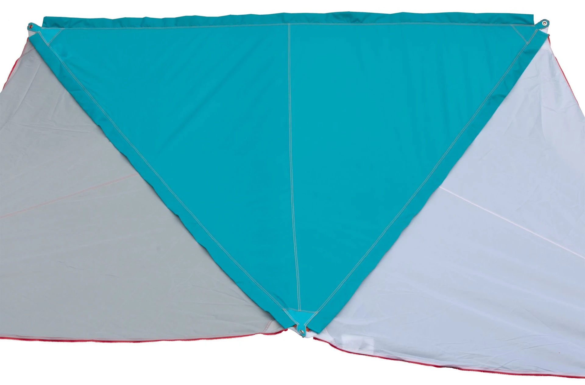 Bent Sonnensegel Zip-Protect Canvas Single mit Reißverschluss-Abdeckklappen türkis