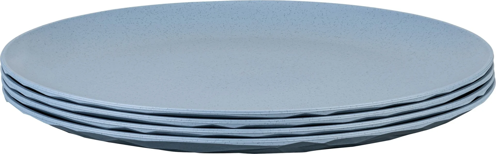 Koziol Tellerset Club Plate 4 teilig flach 260 mm Nature flower blue Koziol Tellerset Club Plate 4 teilig flach 260 mm Nature flower blue