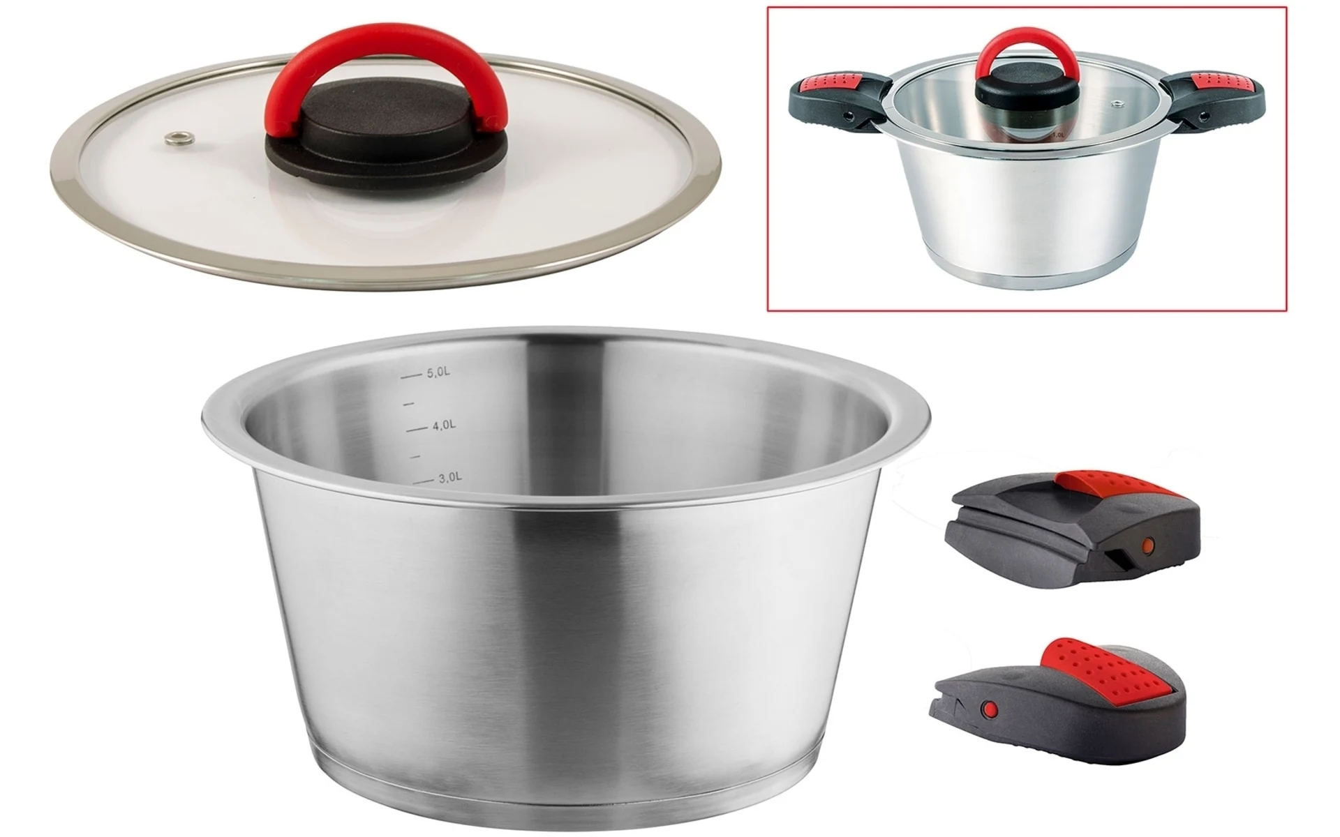 Set de casseroles 4 pièces Quick Clack Pro Set de casseroles 4 pièces Quick Clack Pro