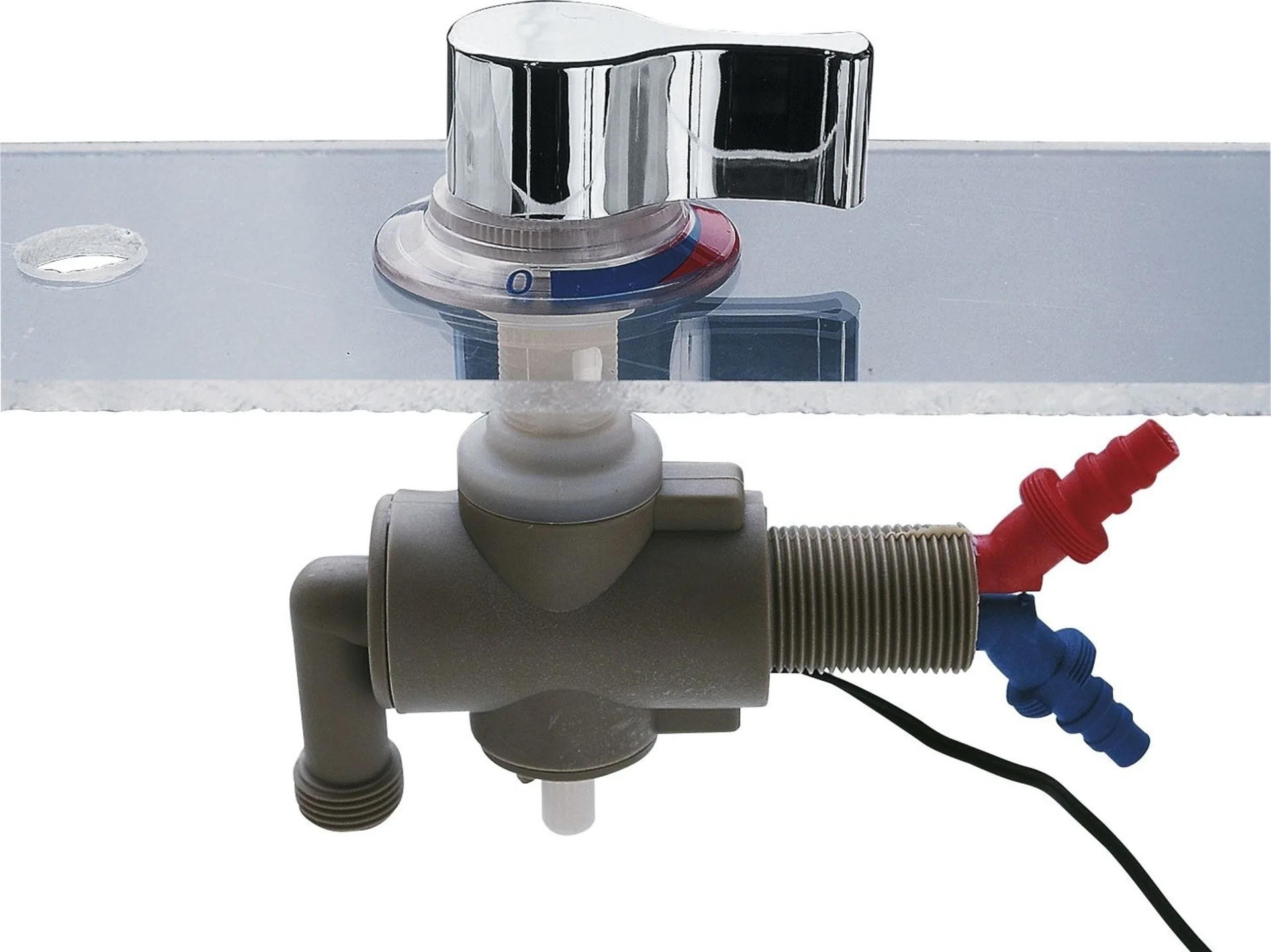 Reich Mono-Mix UT Untertischmischer mit Mikroschalter Chrom