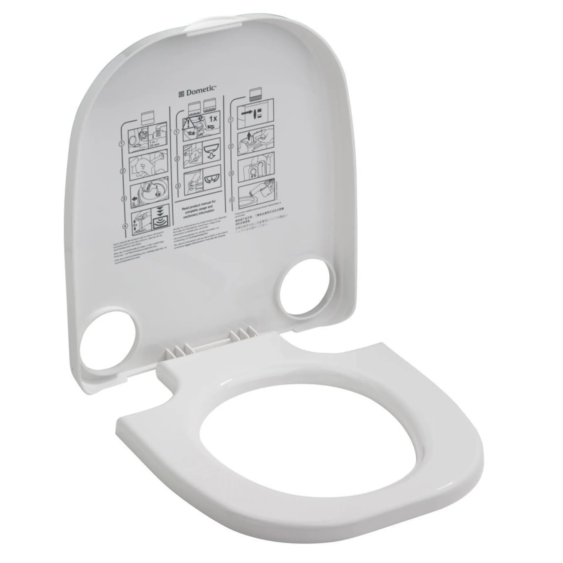 Toilettendeckel mit Sitz weiss für Toilette 970er Serie