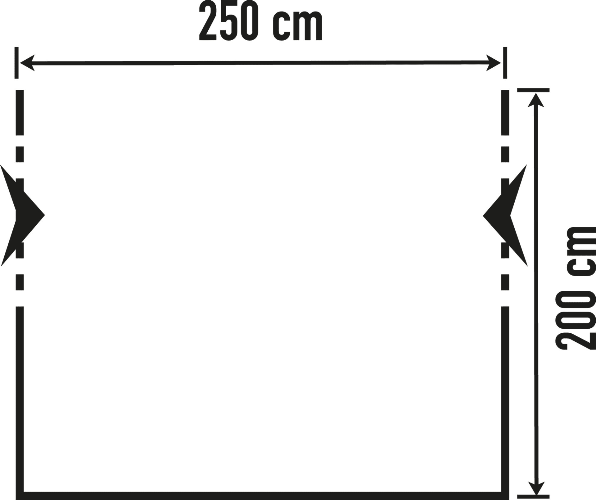 DWT Cortina II Ganzjahresvorzelt Grau 250 x 200 cm