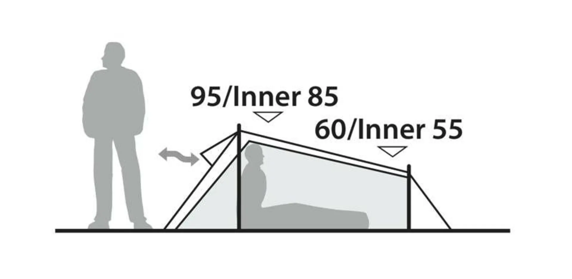 Tente tunnel Robens Cress 1 Pro pour 1 personne