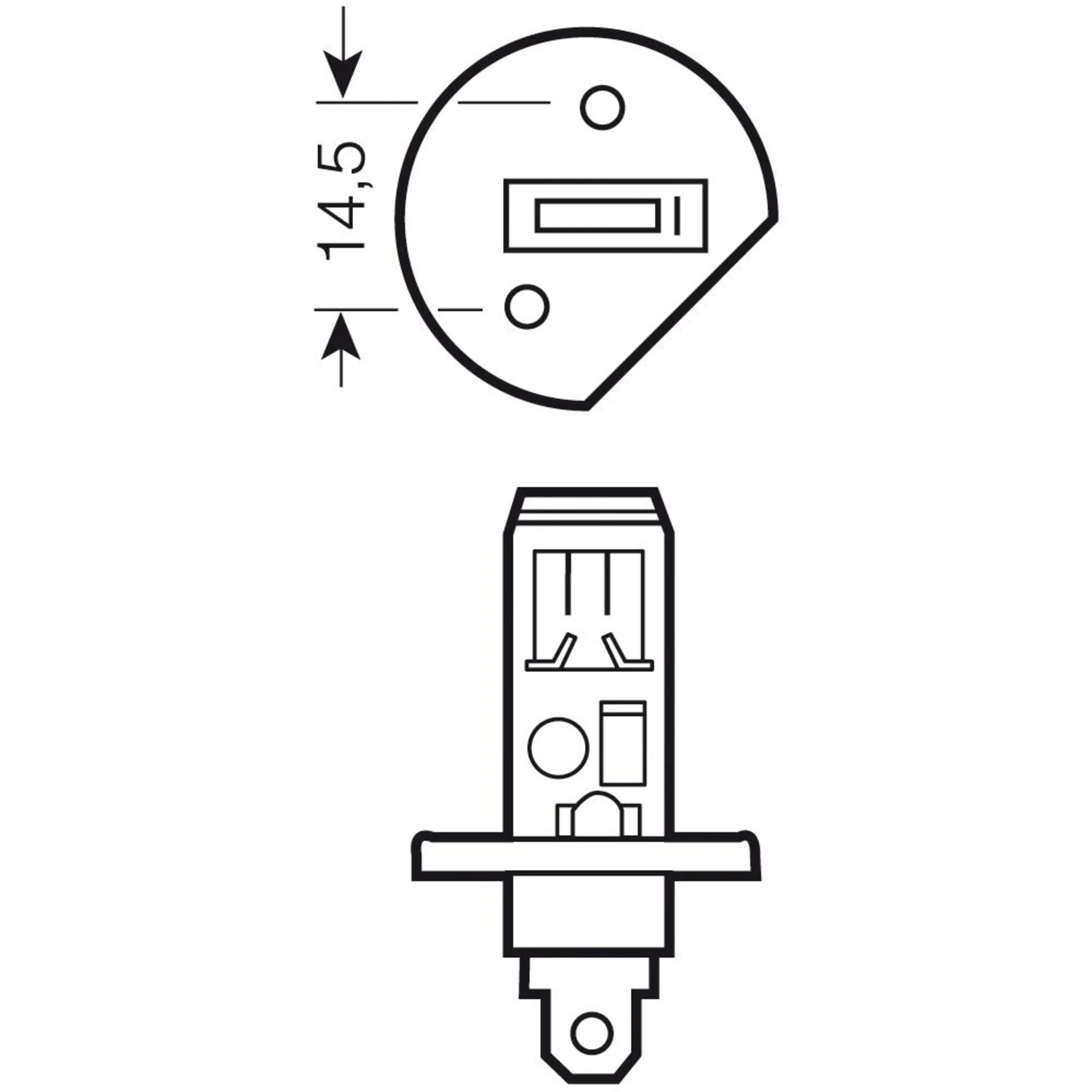 2 x ampoules Osram H1 12V 80W CBB