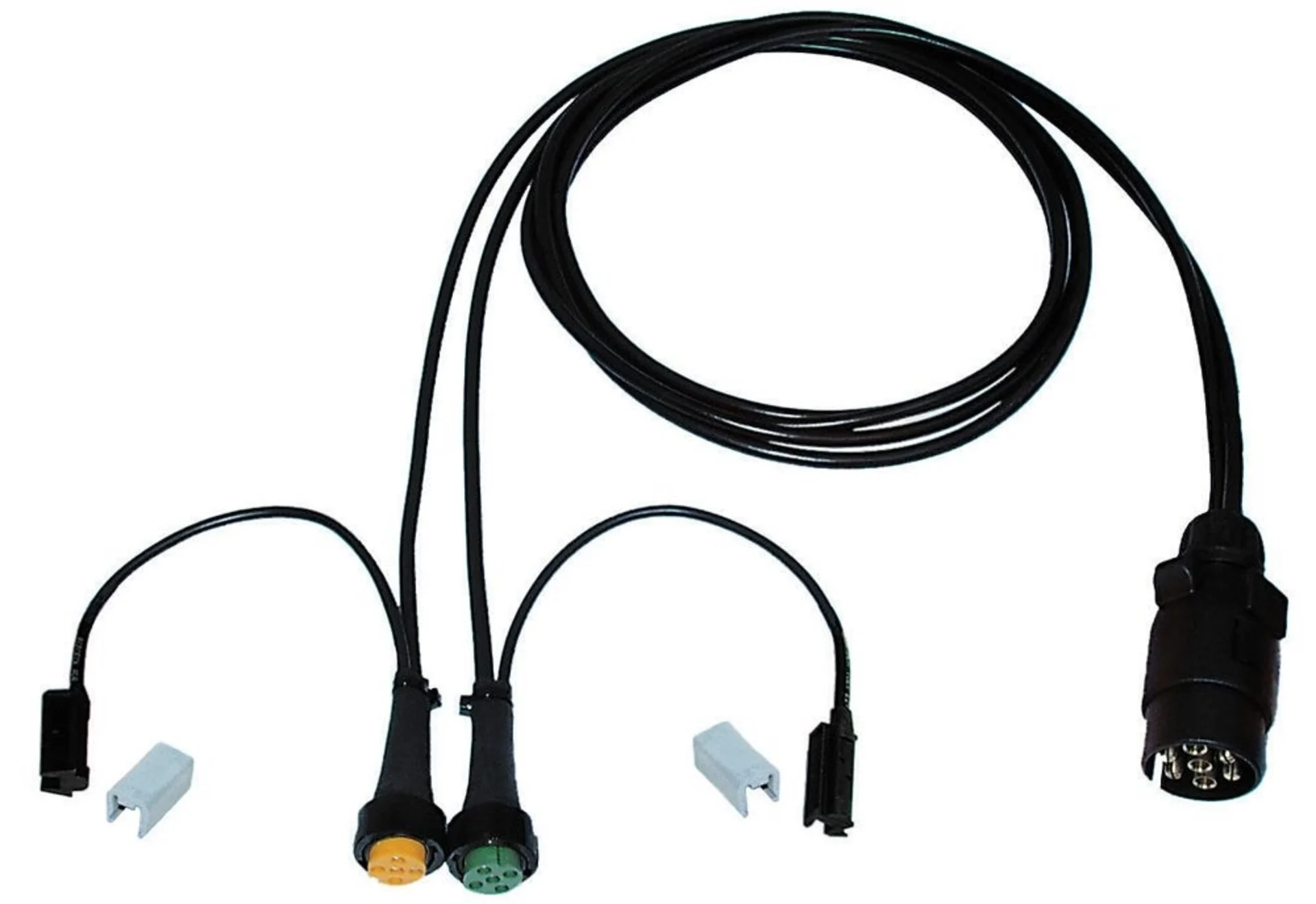 Aspöck Kabelsatz 10m / 7-pol. ISO 1724 Länge: 10m / 1x7-pol. & 2x5-pol. Stecker