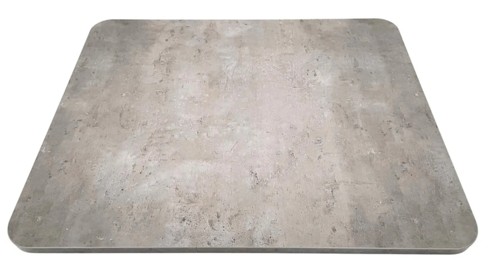 Plateau de table ultra-léger - Face supérieure aspect béton - Face inférieure blanc mat - Bords aspect béton - Grand format