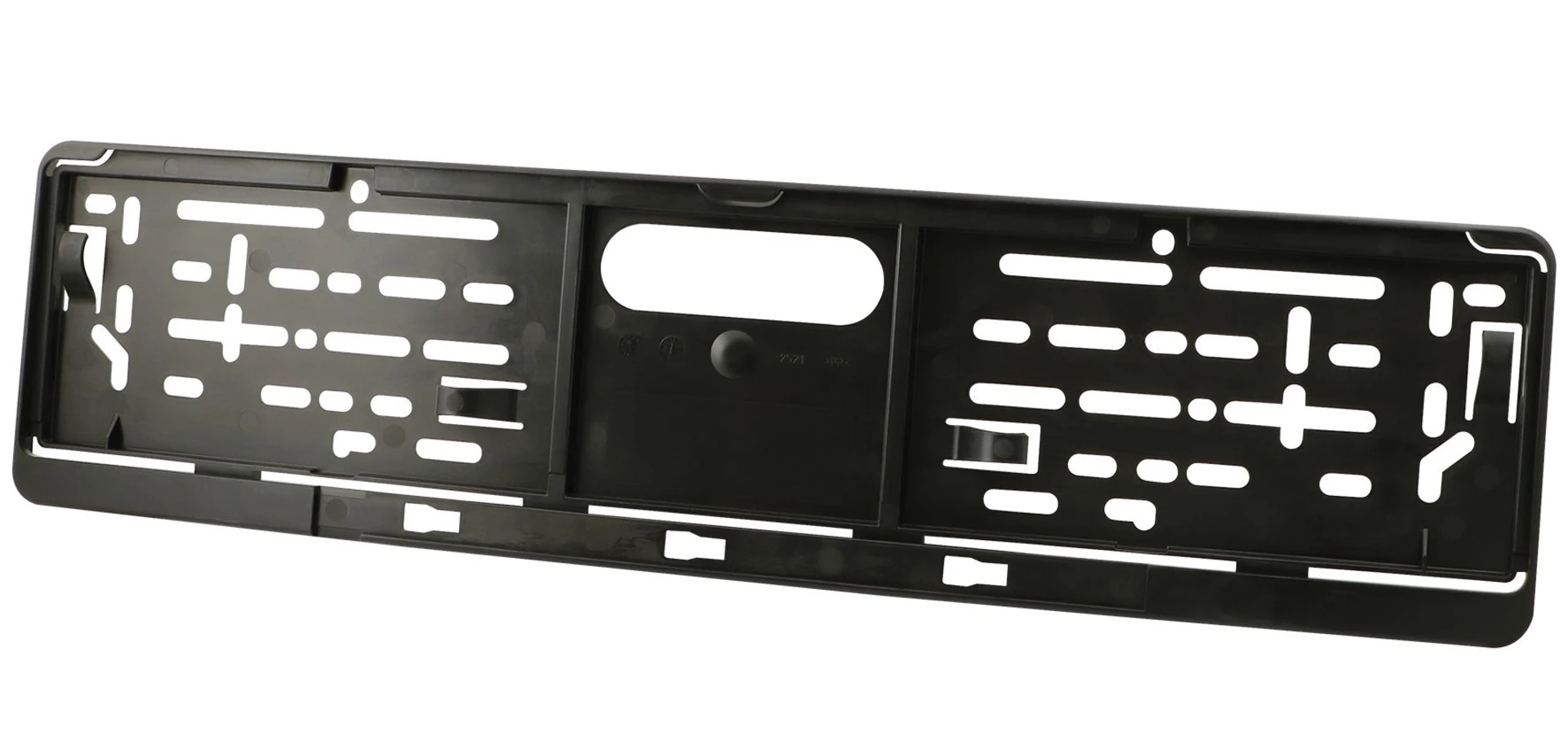 Support de plaque d'immatriculation noir arrière