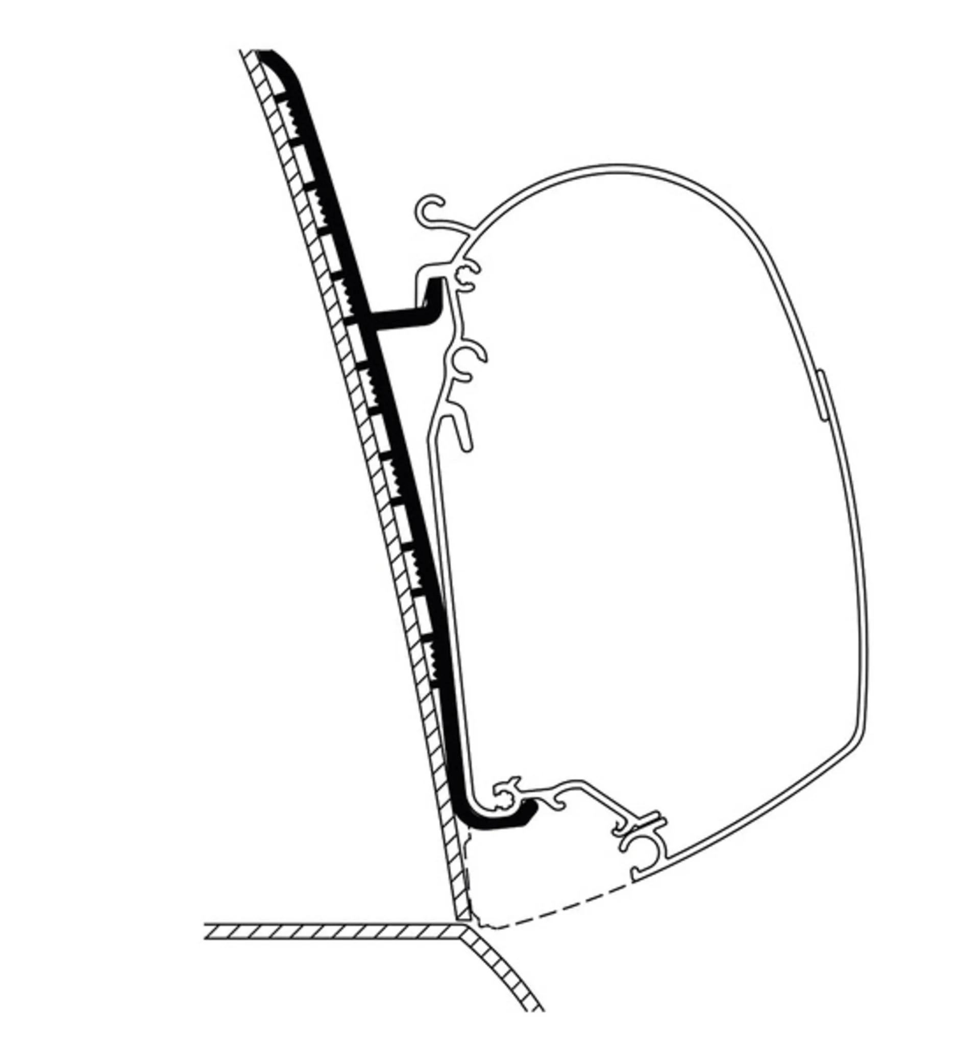 Adaptateur de store pour toit surélevé Omnistor