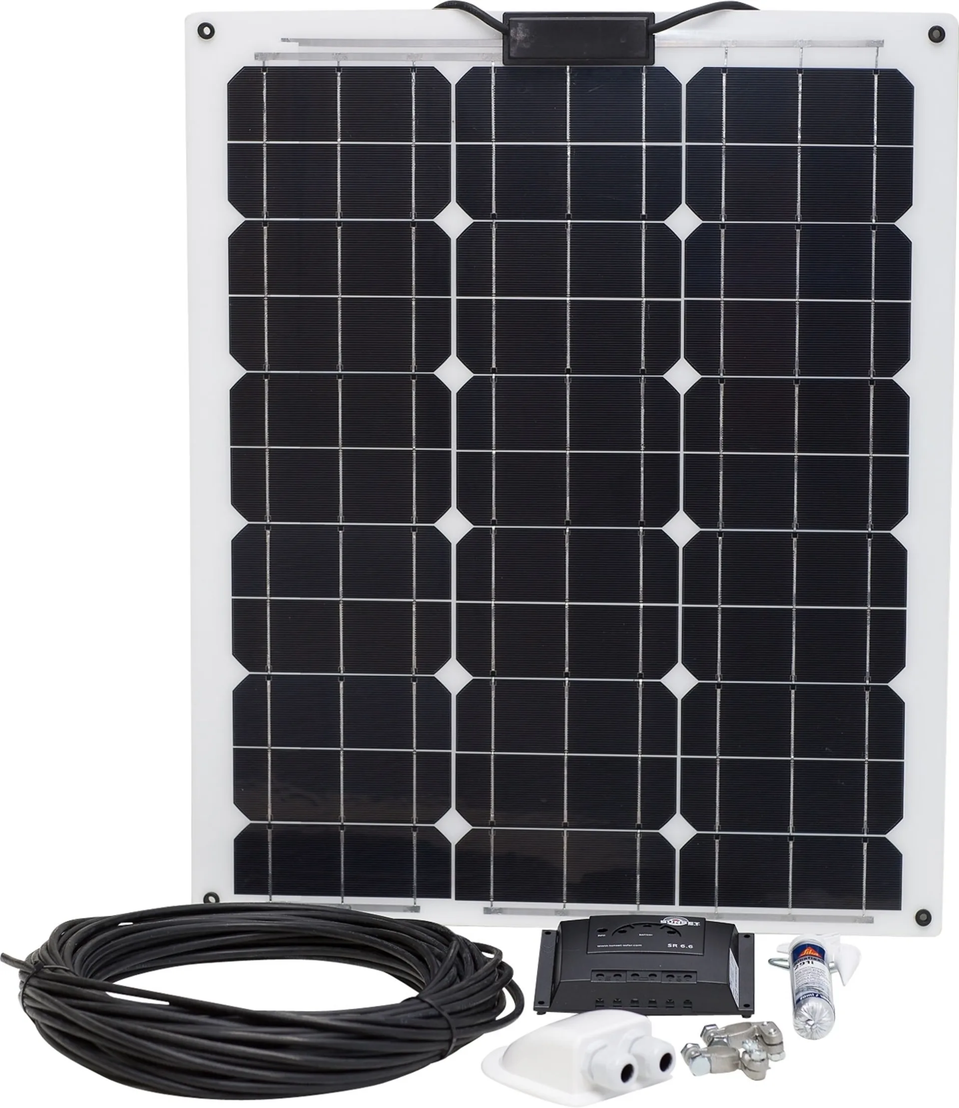SunSet laminé Kit de panneaux solaires 55W SunSet laminé Kit de panneaux solaires 55W