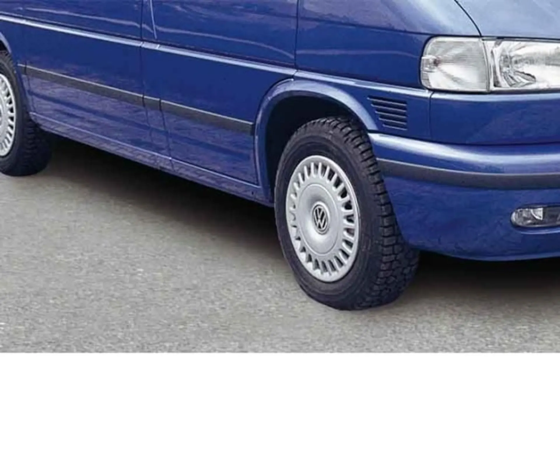 Protection des flancs du T5 VW pour empattement court en noir avec profilés de protection latéraux