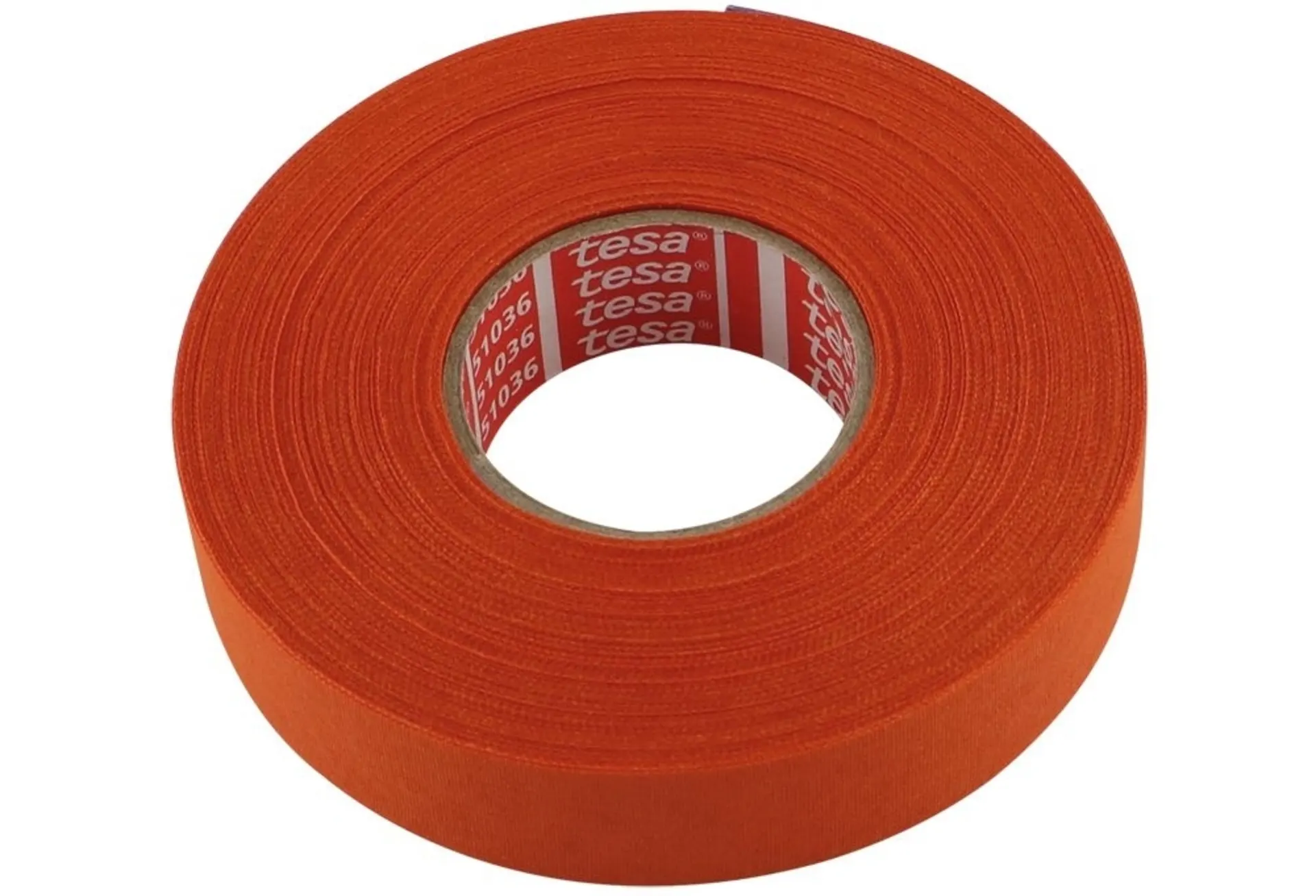 TESA - 1 rouleau de ruban tissé orange PET non tissé