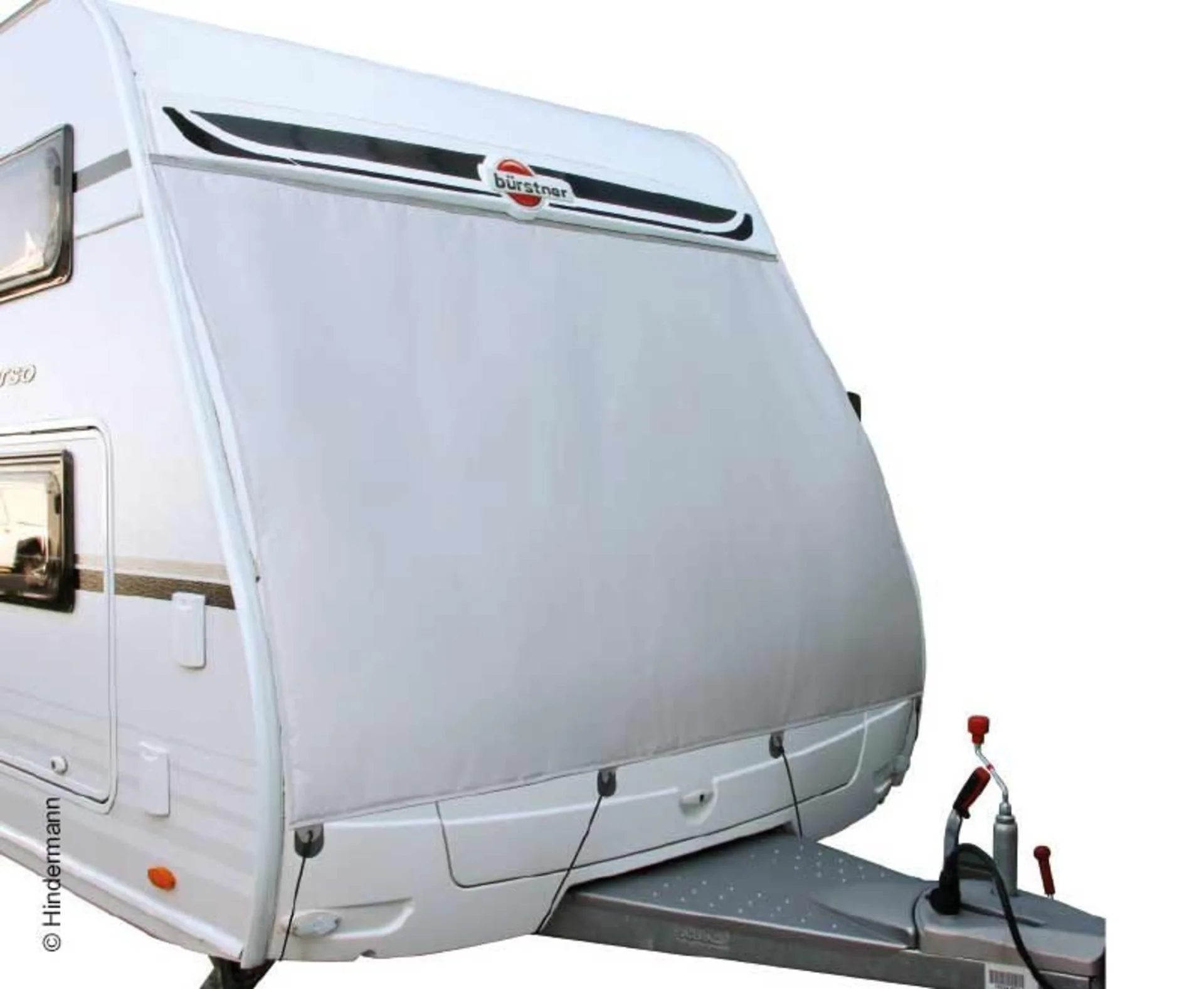 Thermoschutzplane 200x150cm, hellgrau, wasser-/win
