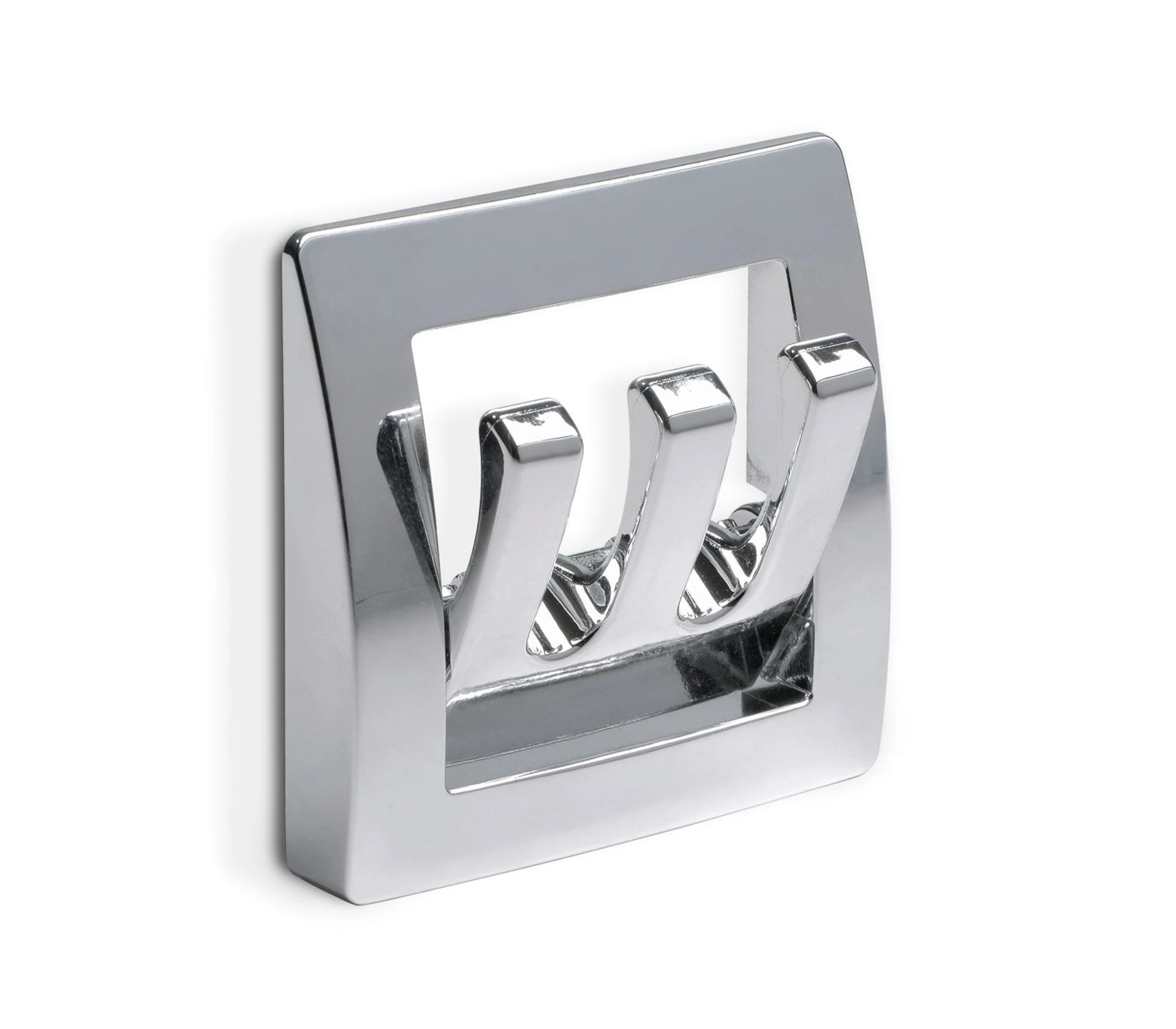 Fawo Kleiderhaken Garderobenhalter klappbar mit 3 Haken chrom