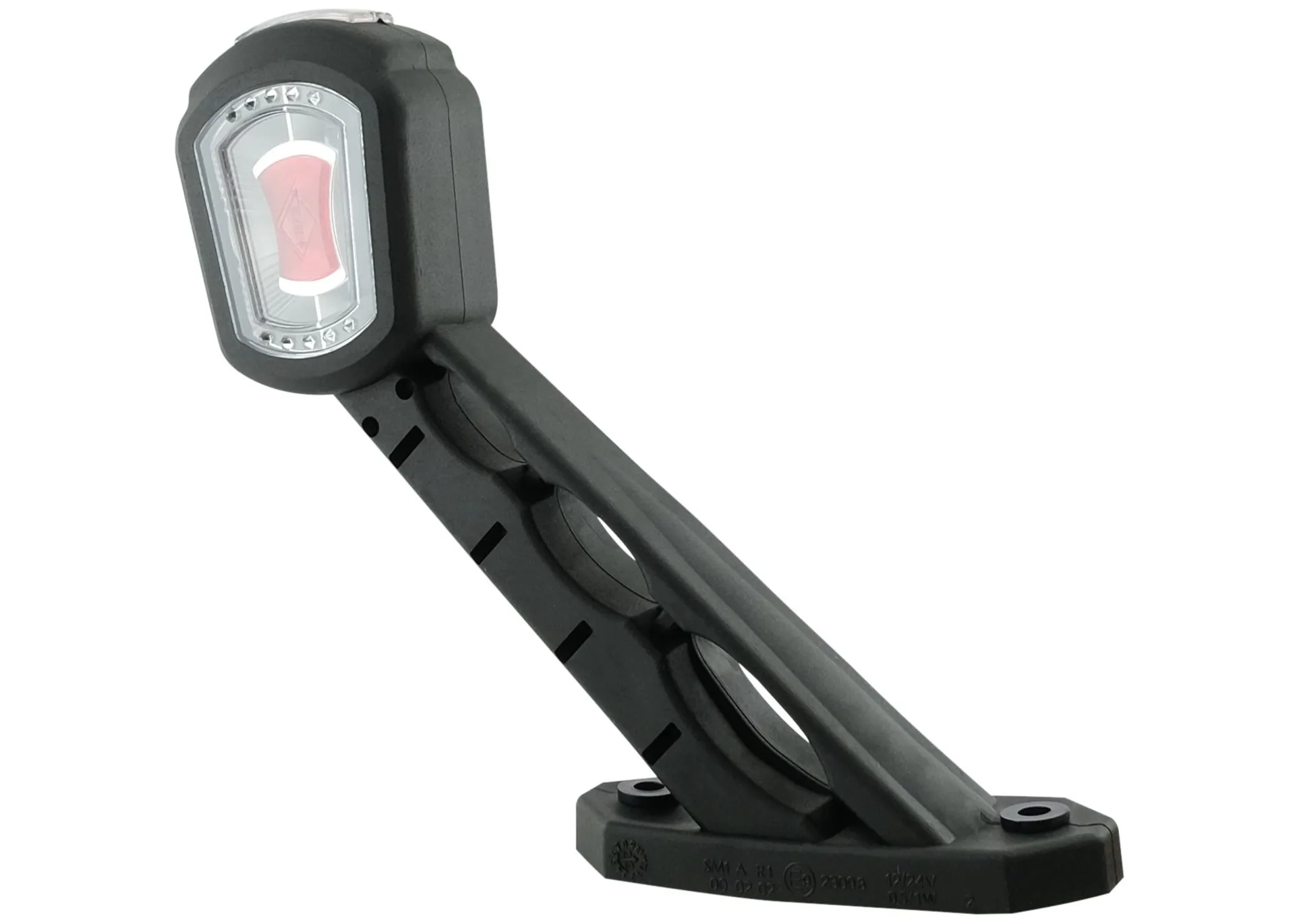Horpol - LED-Umrissleuchte links 169 x 178 mm, 12/24 V, IP68, rot/weiss/gelb