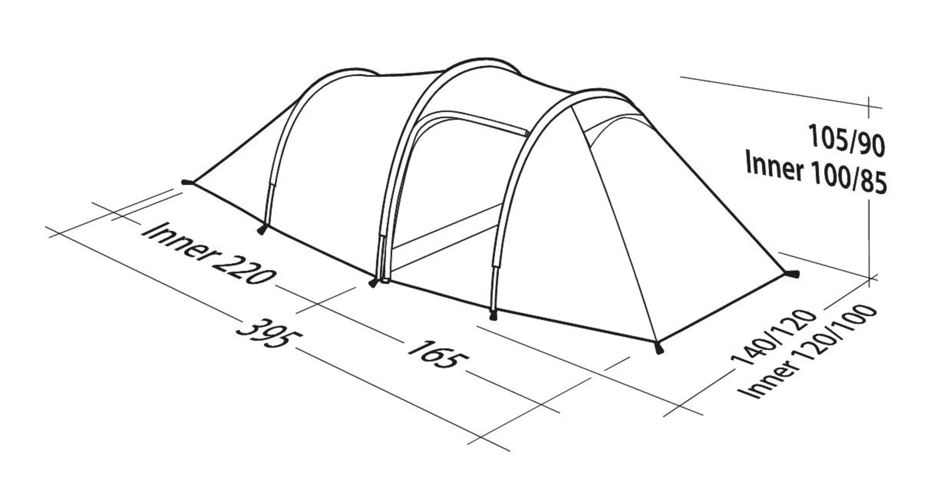 Pioneer 2EX Tente de trekking Robens