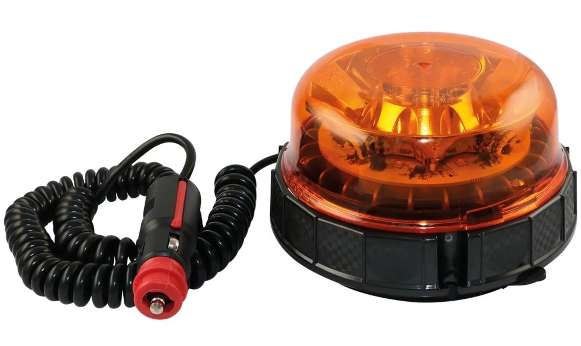 Feu clignotant et gyrophare à LED Pegasus jaune 12/24 V