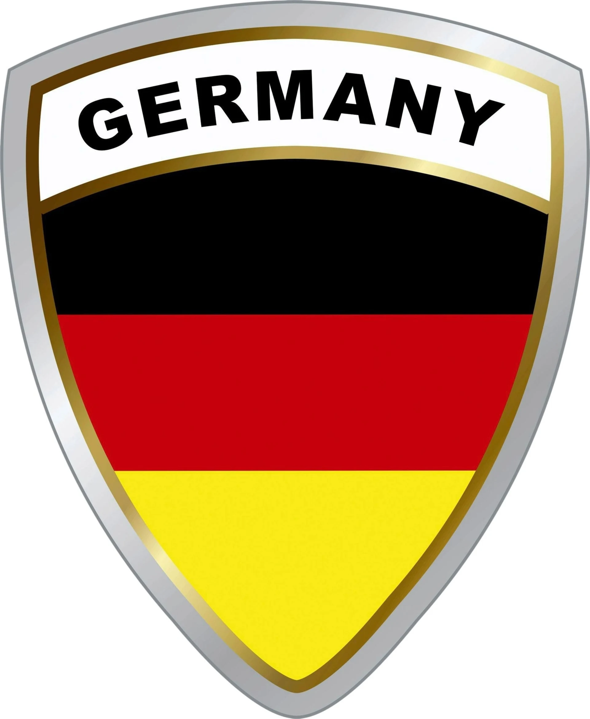 Schütz Länderwappen Aufkleber für Fahrzeuge Deutschland 45 x 35 x 1 mm