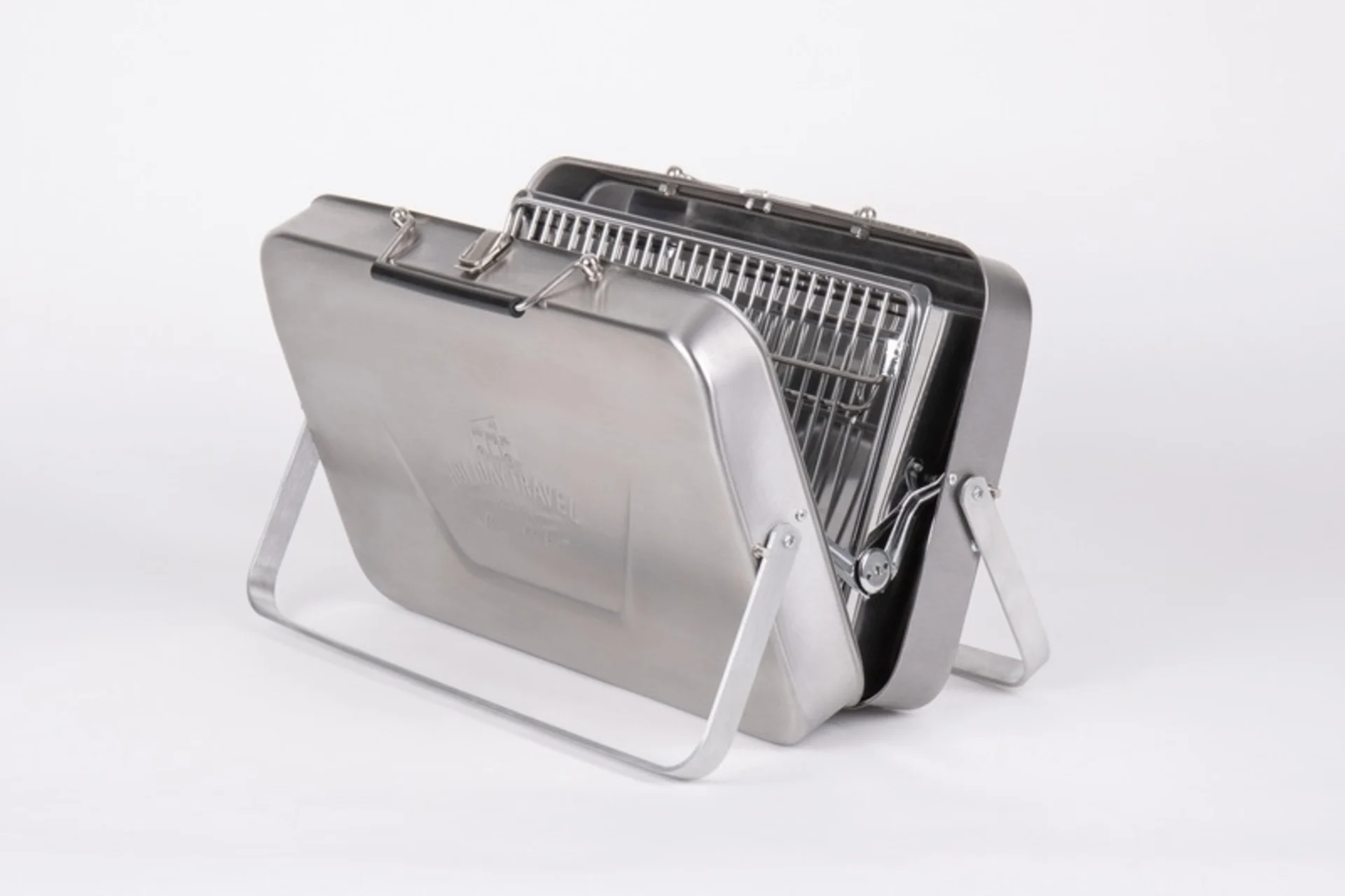 Barbecue à valise en acier inoxydable au charbon de bois