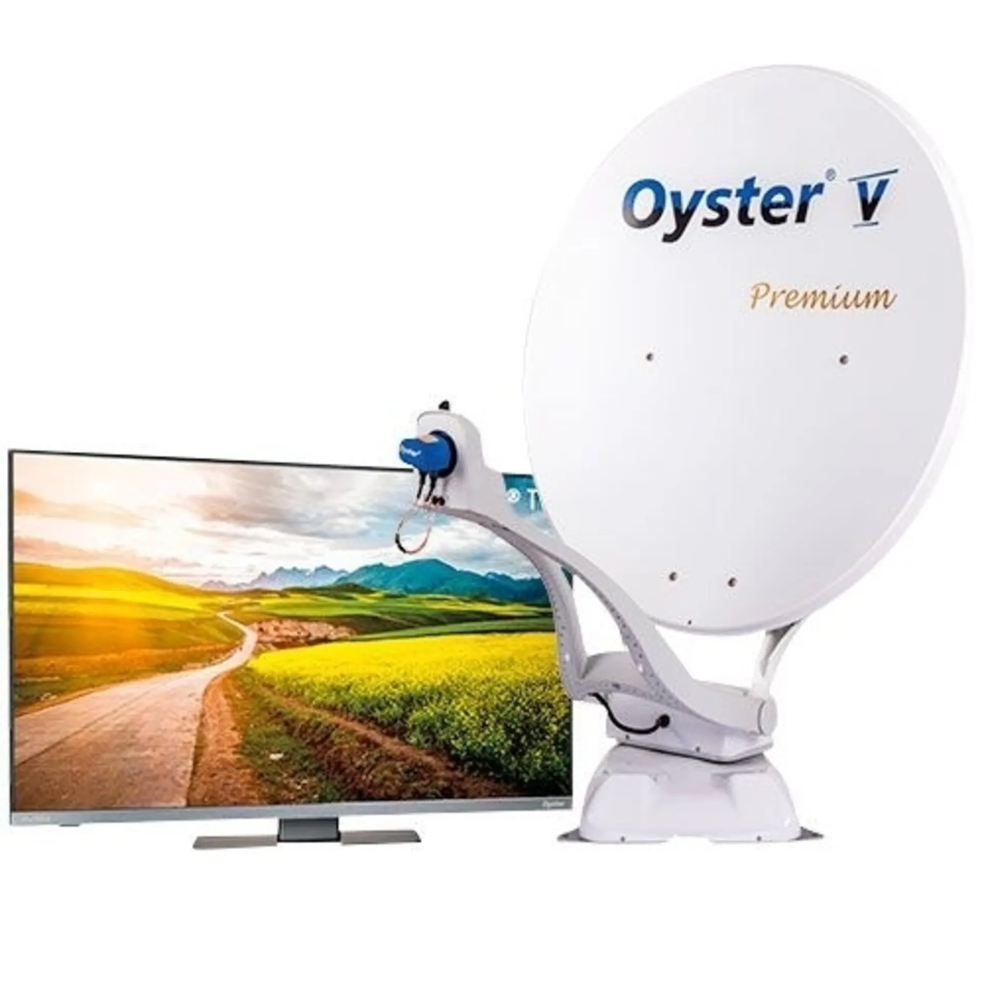 Ten Haaft Oyster V 85 Premium Skew Sat-Anlage inkl. Fernseher 21,5"