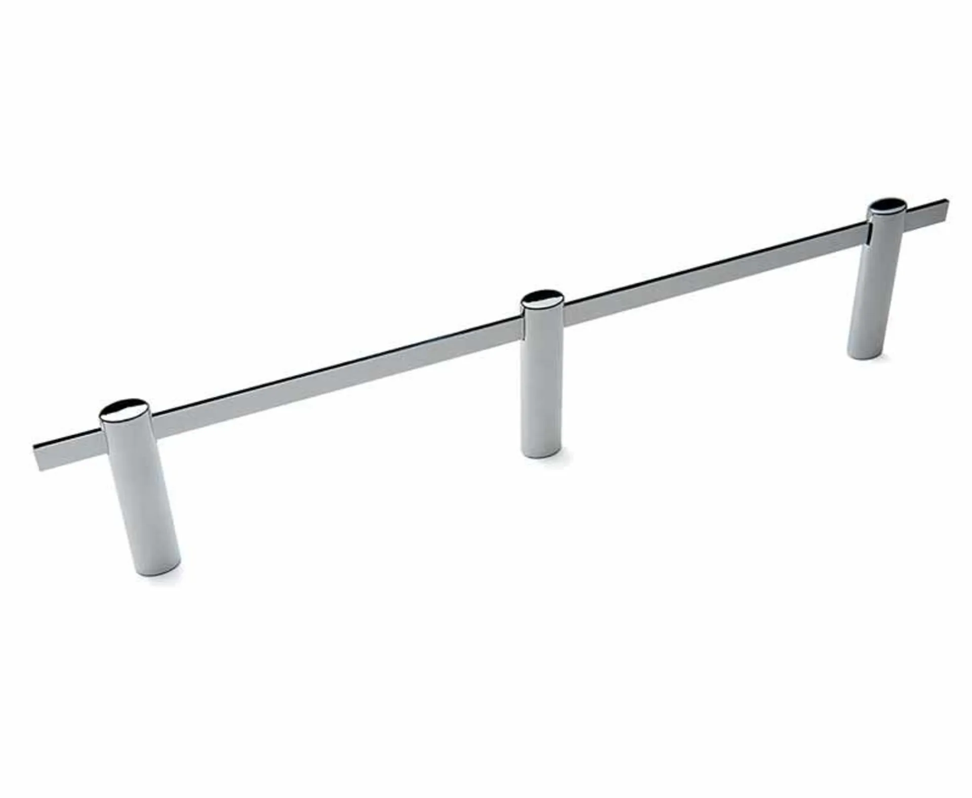 Kunststoff-Schiene für Gallery Rail System in Chrom-Optik