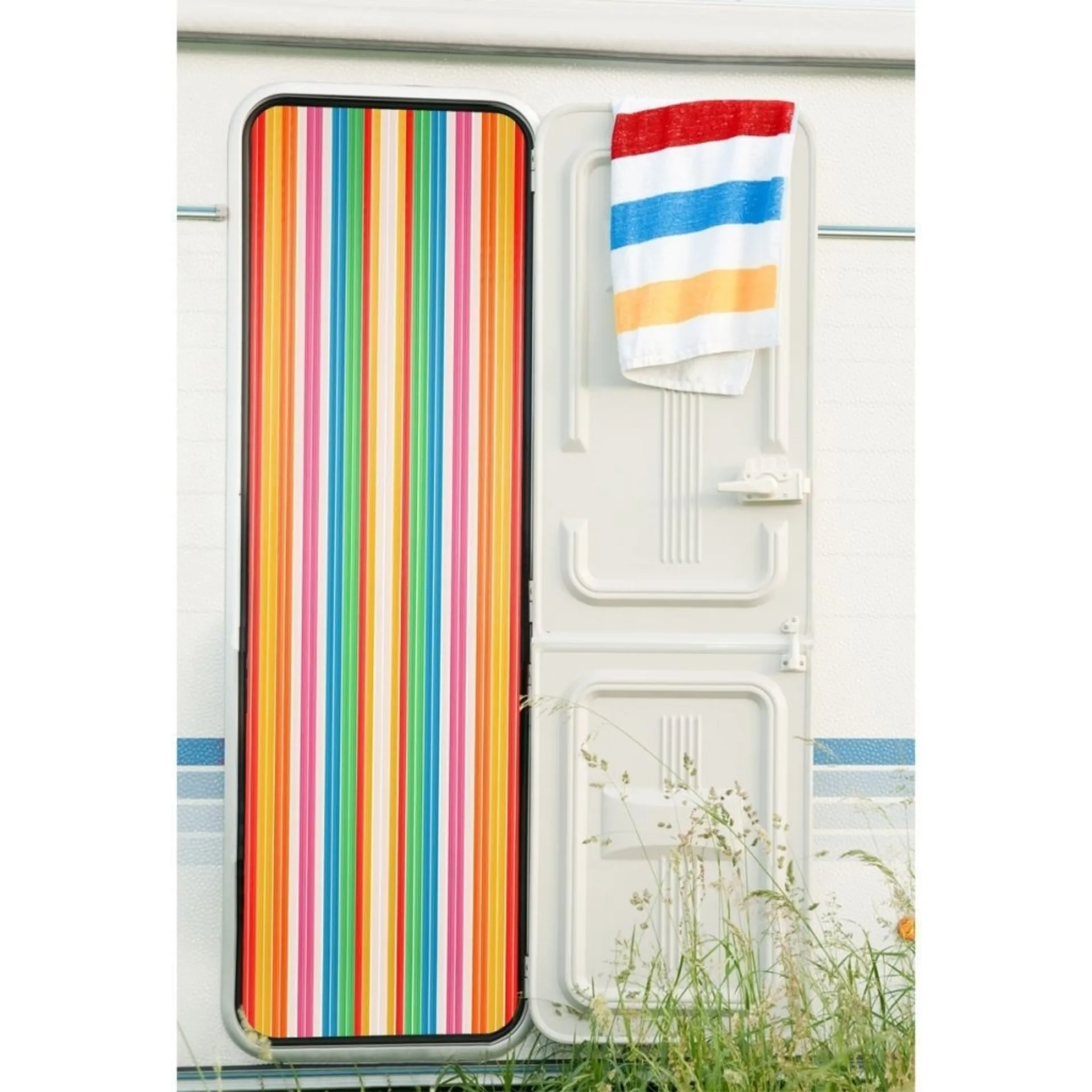 Rideau à lanières 90 x 200 cm, multicolore