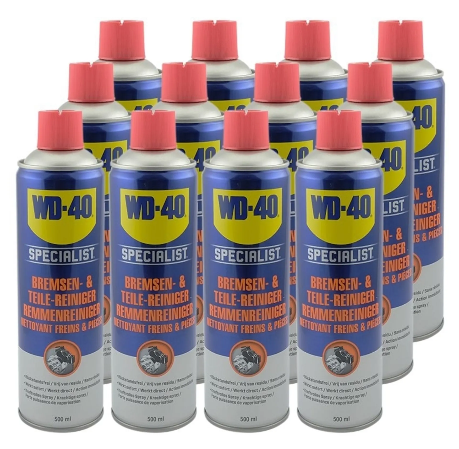 WD-40 Bremsenreiniger 49975, 12 x 500 ml