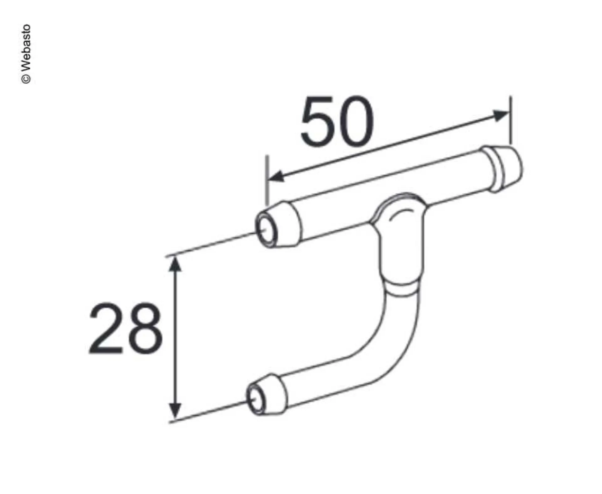 coude de 90 degrés pour les tuyaux de 90mm de diamètre