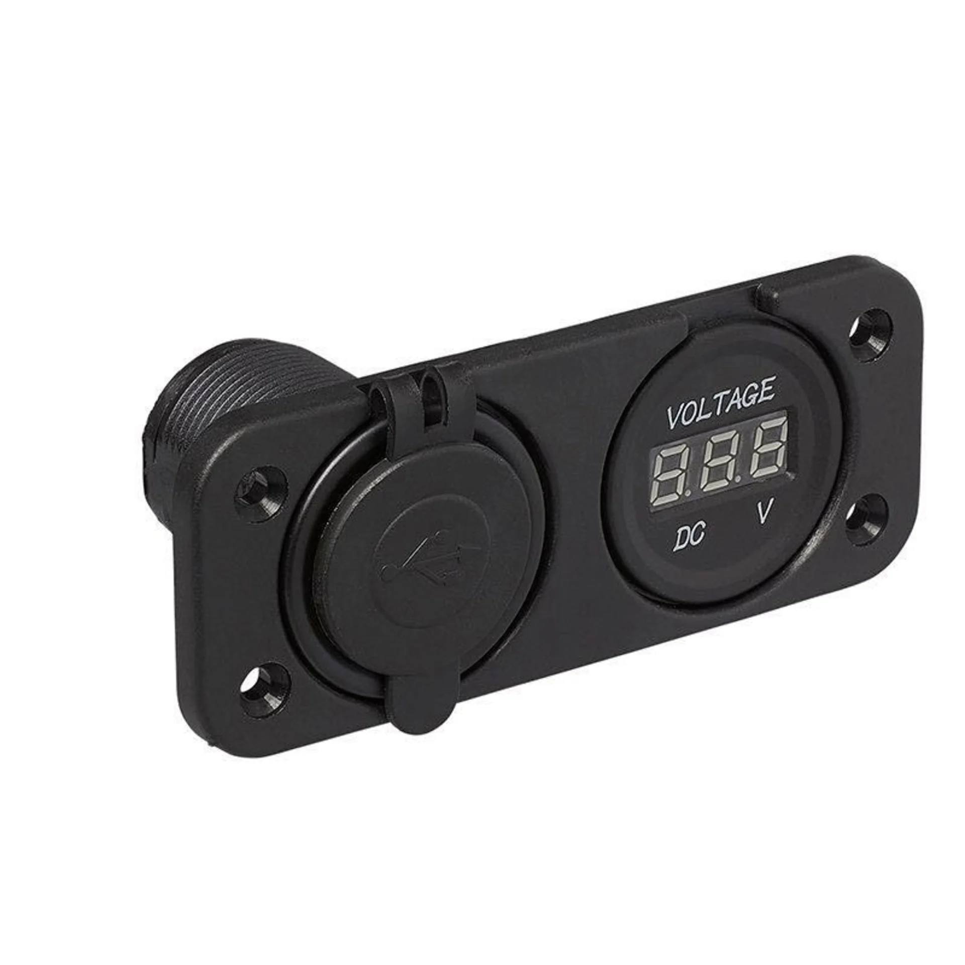 Kit d'installation ProPlus voltmètre 30 V et double prise USB 2 fois 2100 mA