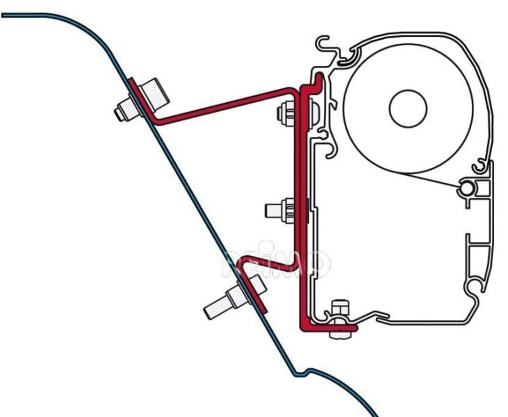 Adaptateur Sprinter H3-Westfalia/Crafter