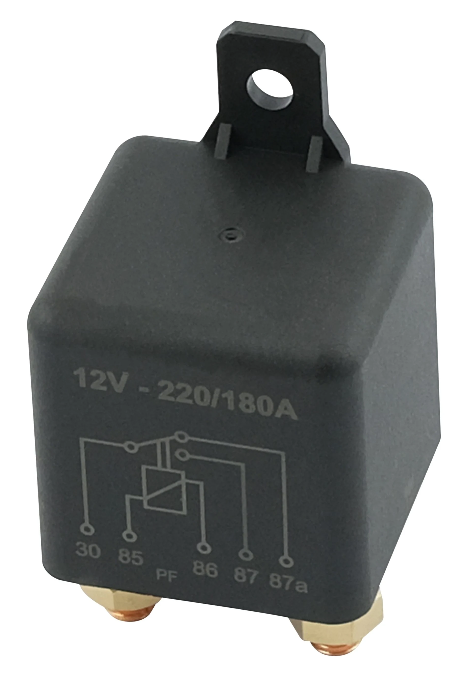 Relais inverseur haute performance 12 V 220/180 A, inverseur 1 - 2, 3 x M6