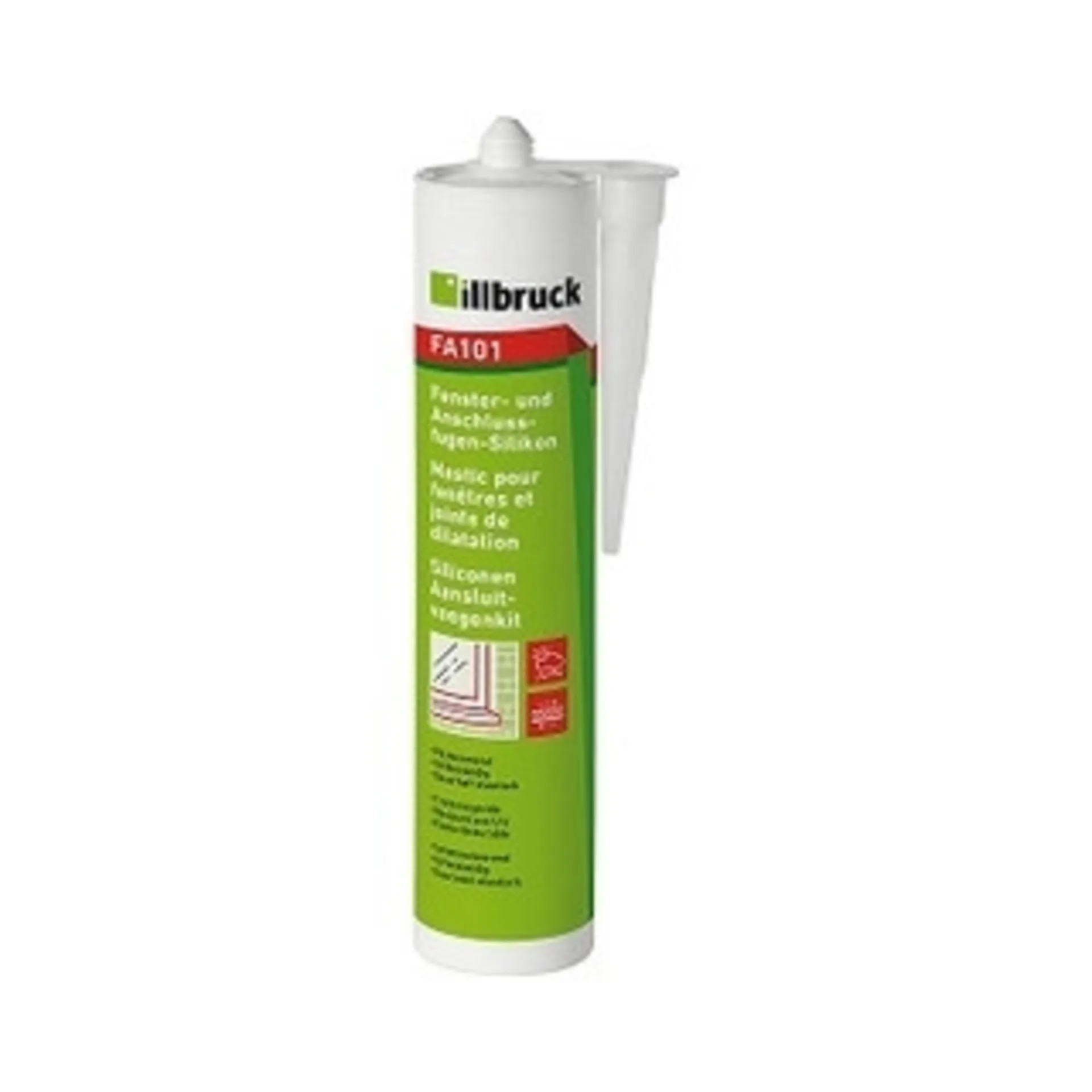 Silikon transparent, illbruck FA 101, 310ml / VPE 12 Kartuschen