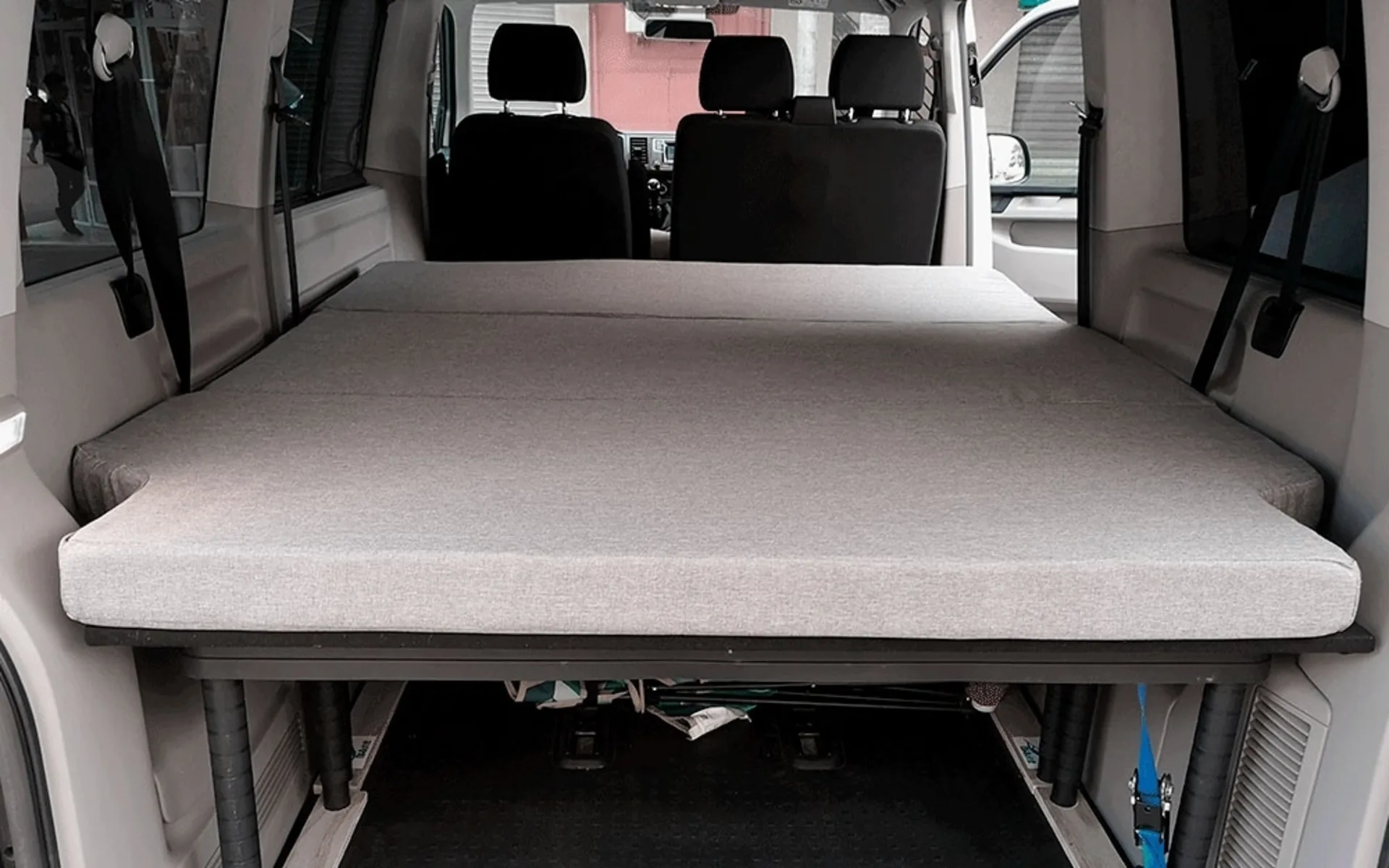 K`Foam Matelas pliant avec visco pour l'arrière VW T5 / T6 / T6.1 Multivan, Caravelle et California Beach
