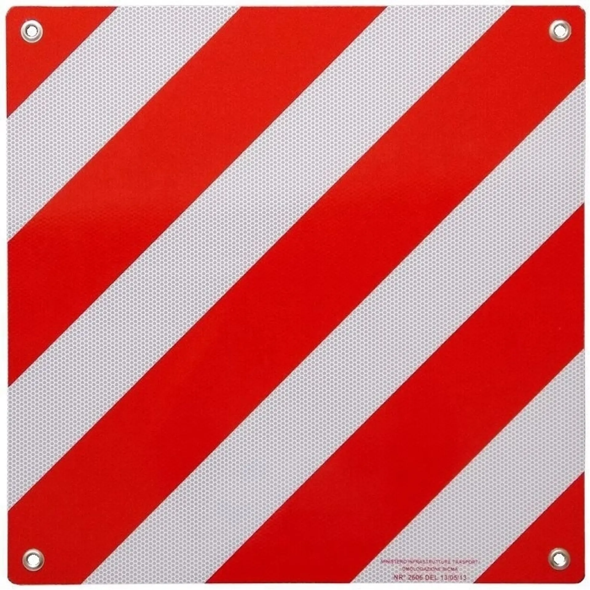Thule Rear Warning Sign Aluminium-Reflektortafel Italien 50 x 50 cm
