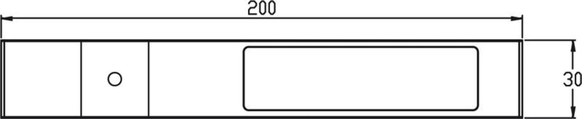 Linienleuchte mit Touch-Sensor und 9 LED's