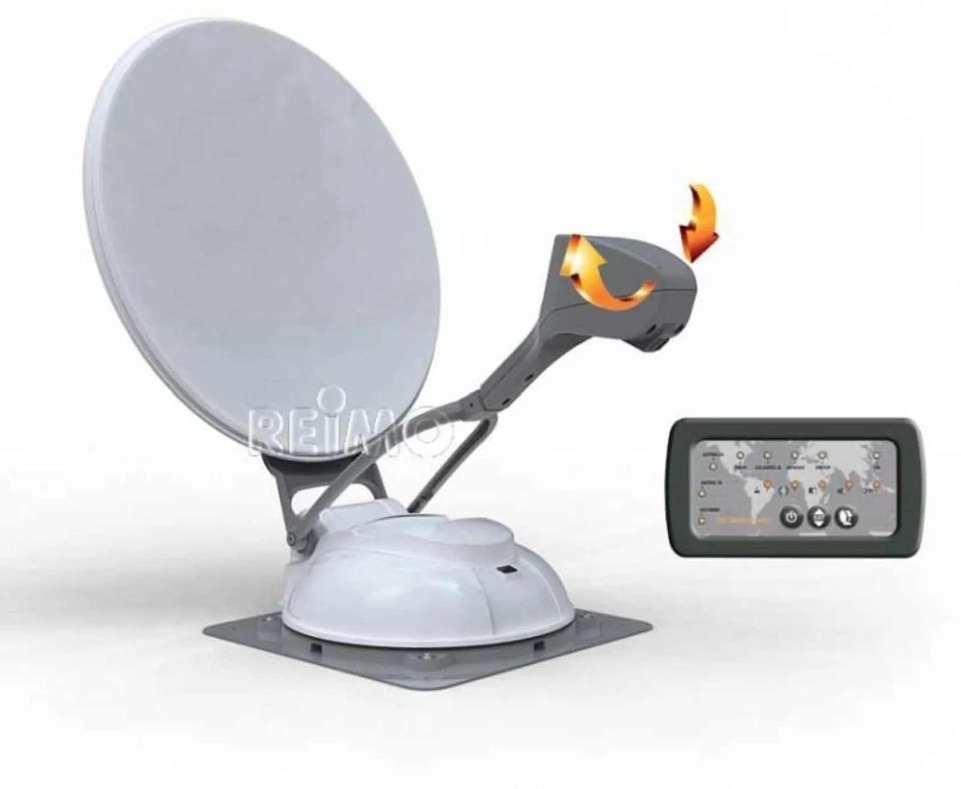 Flat-Sat 85 SKEW - Automatische Satellitenanlage mit LED-Panel für 7 Satelliten