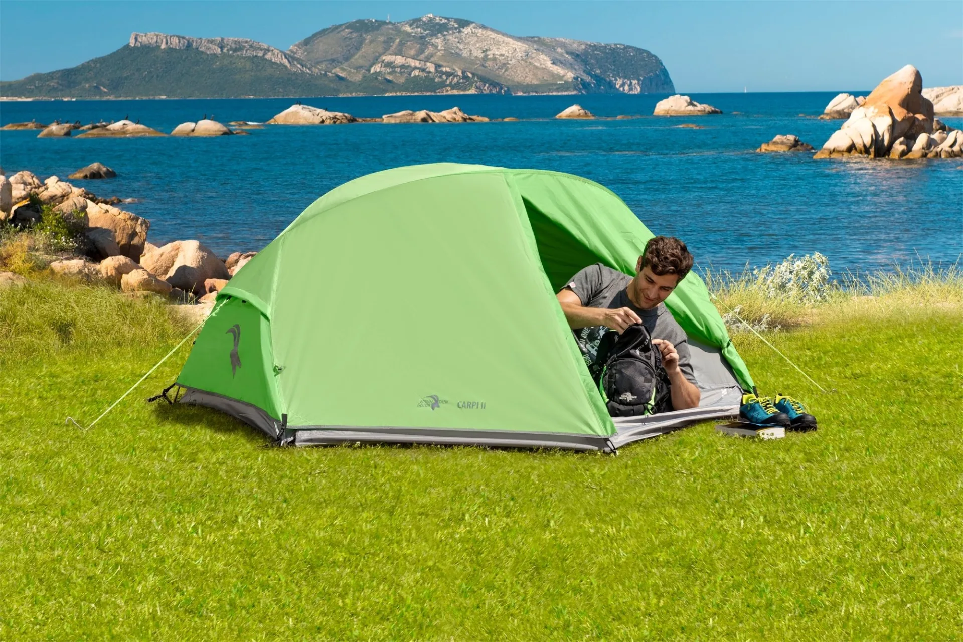 Mountain Guide Tente de trekking Carpi II vert clair