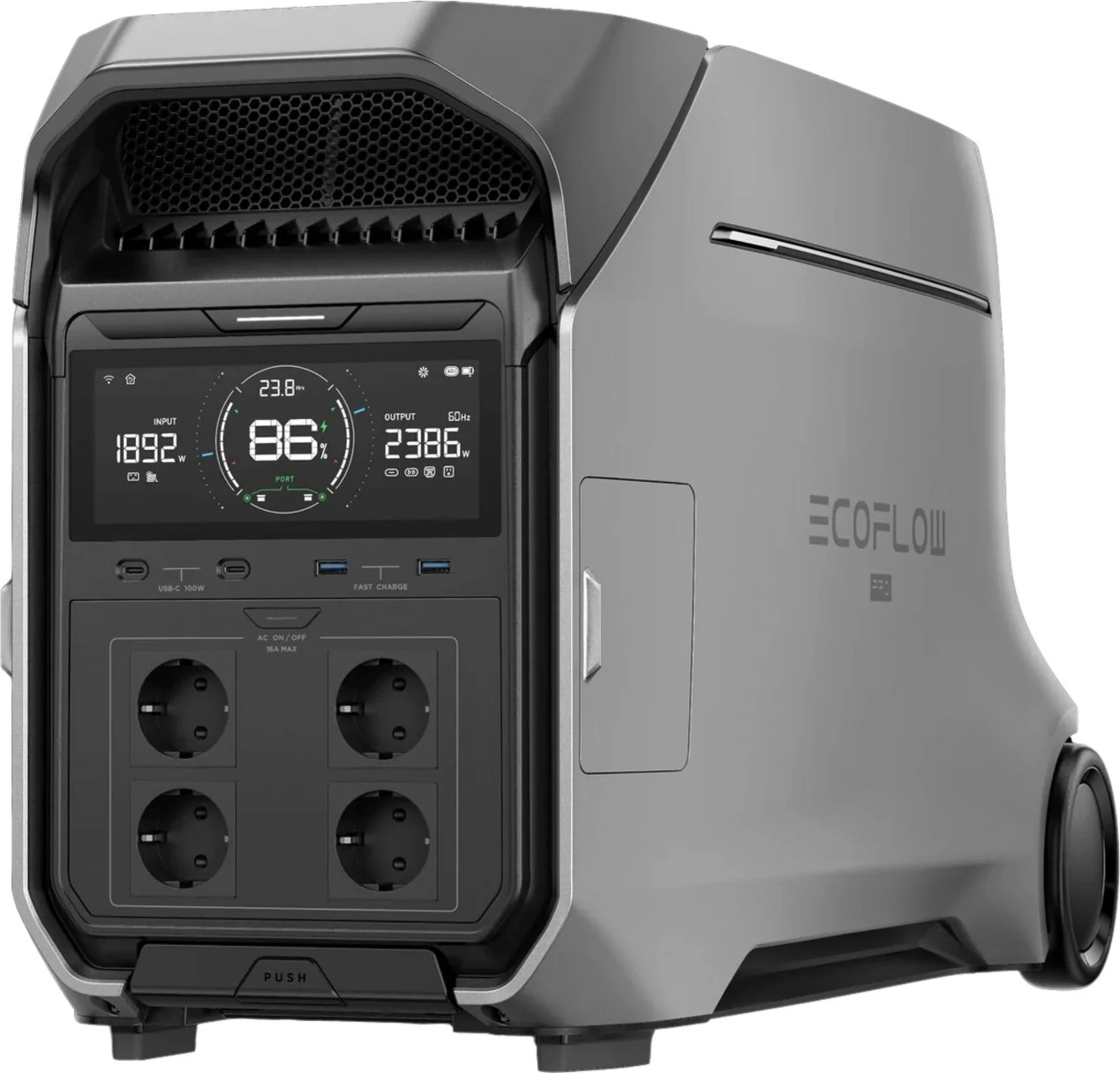 Station d'alimentation portable EcoFlow Delta 3 Pro 4 kWh 4 000 W