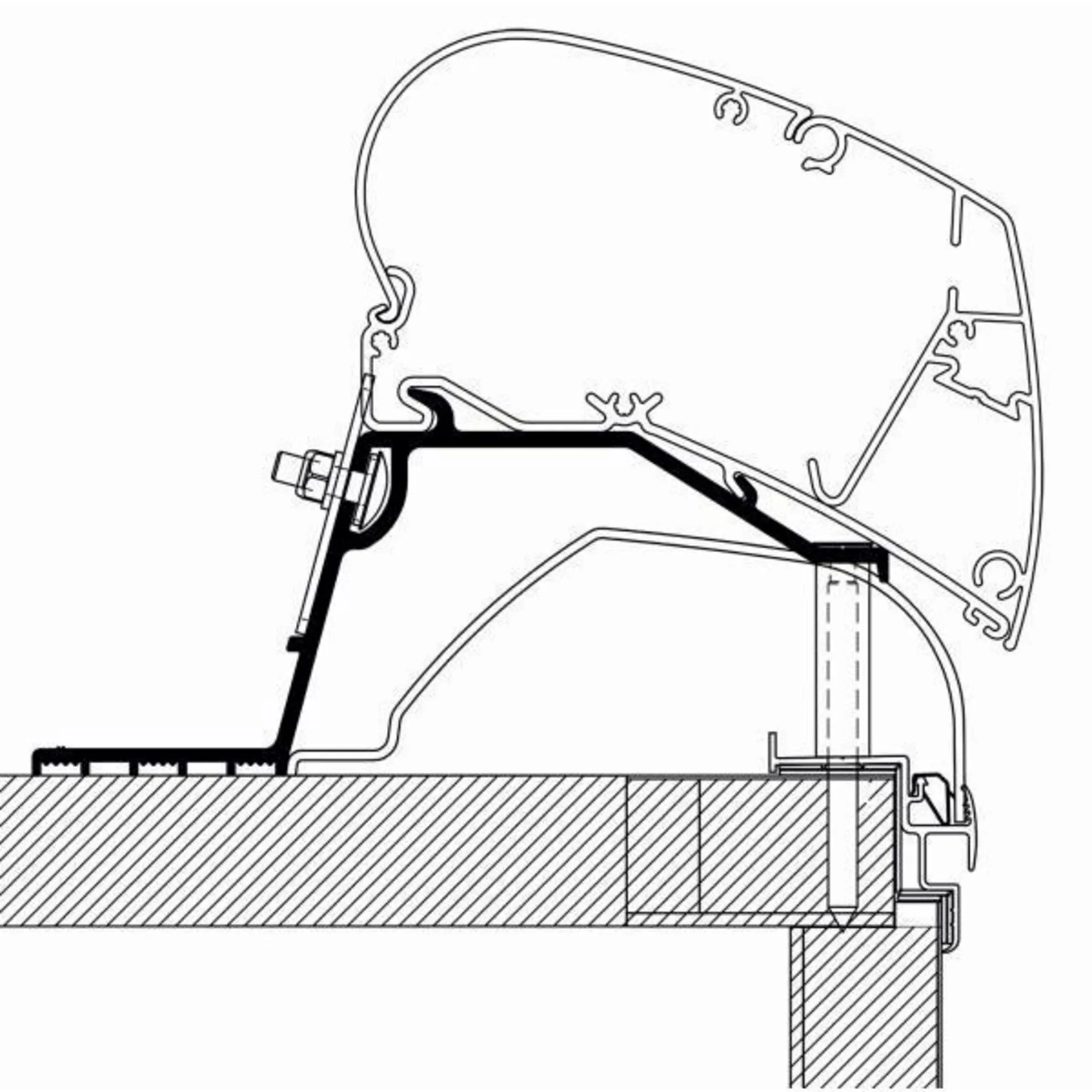 Adaptateur de store Thule toit caravane 2014