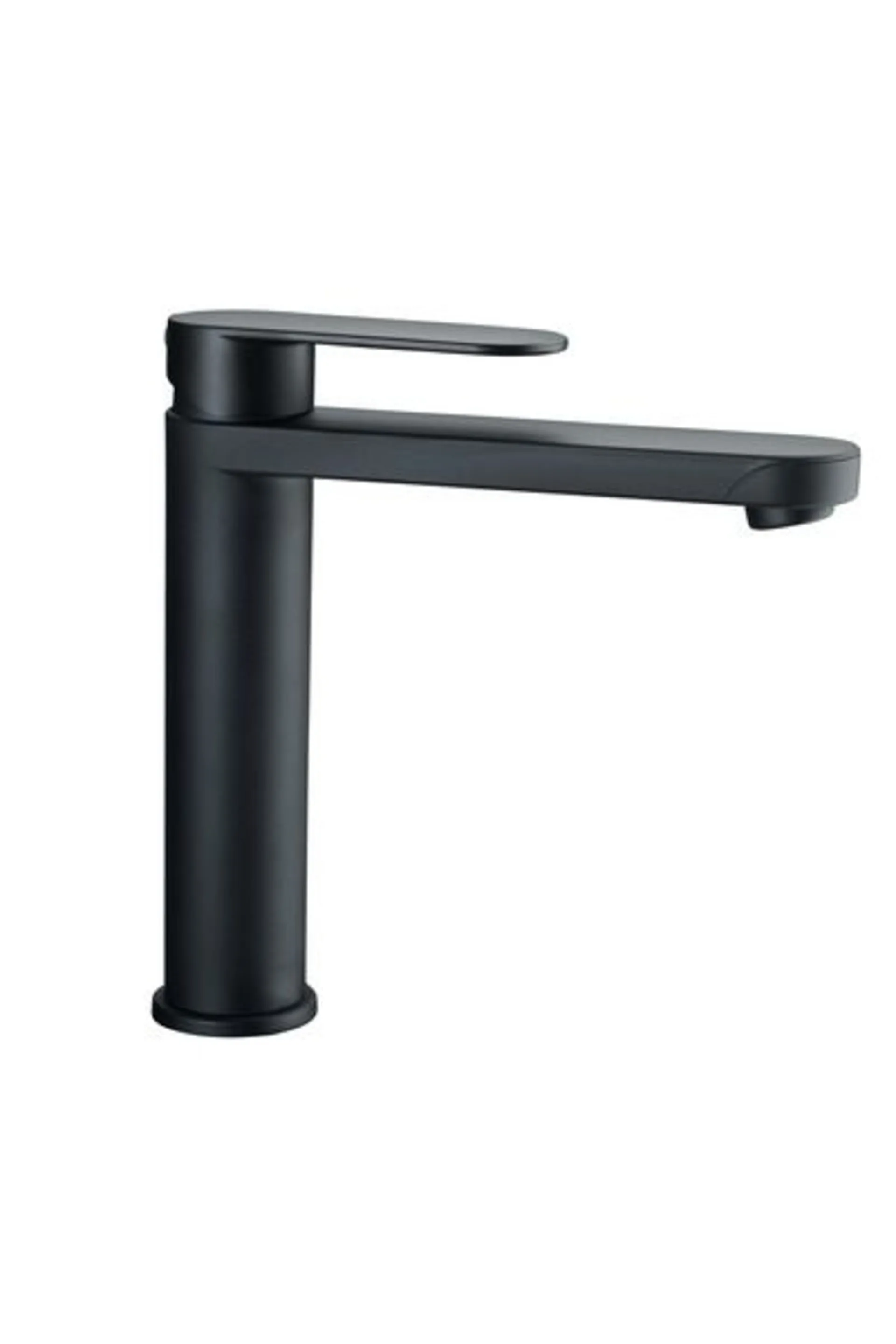 Robinet de cuisine LINNEA L noir mat pour eau chaude et froide