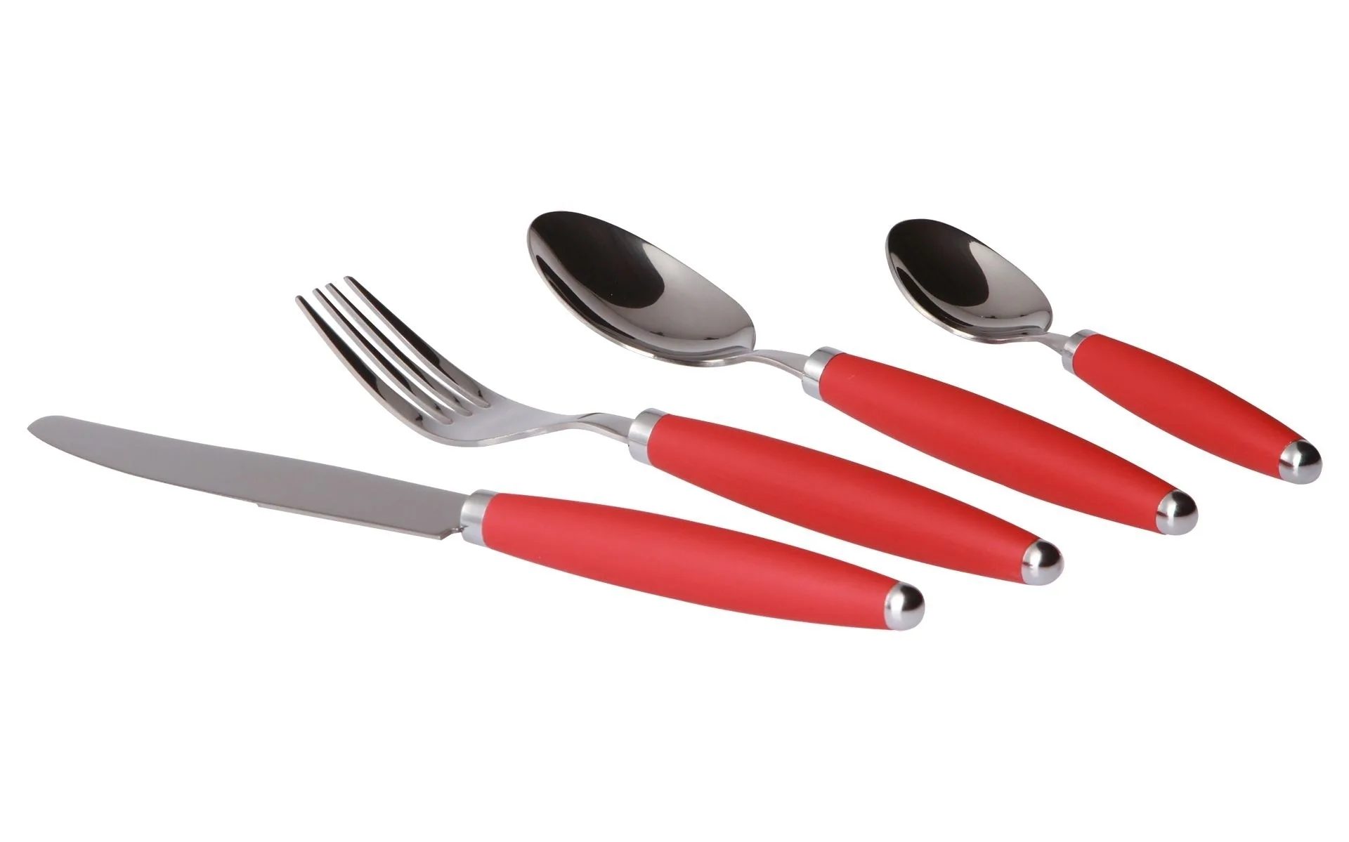 Gimex Edelstahlbesteck-Set 16-tlg. Rot
