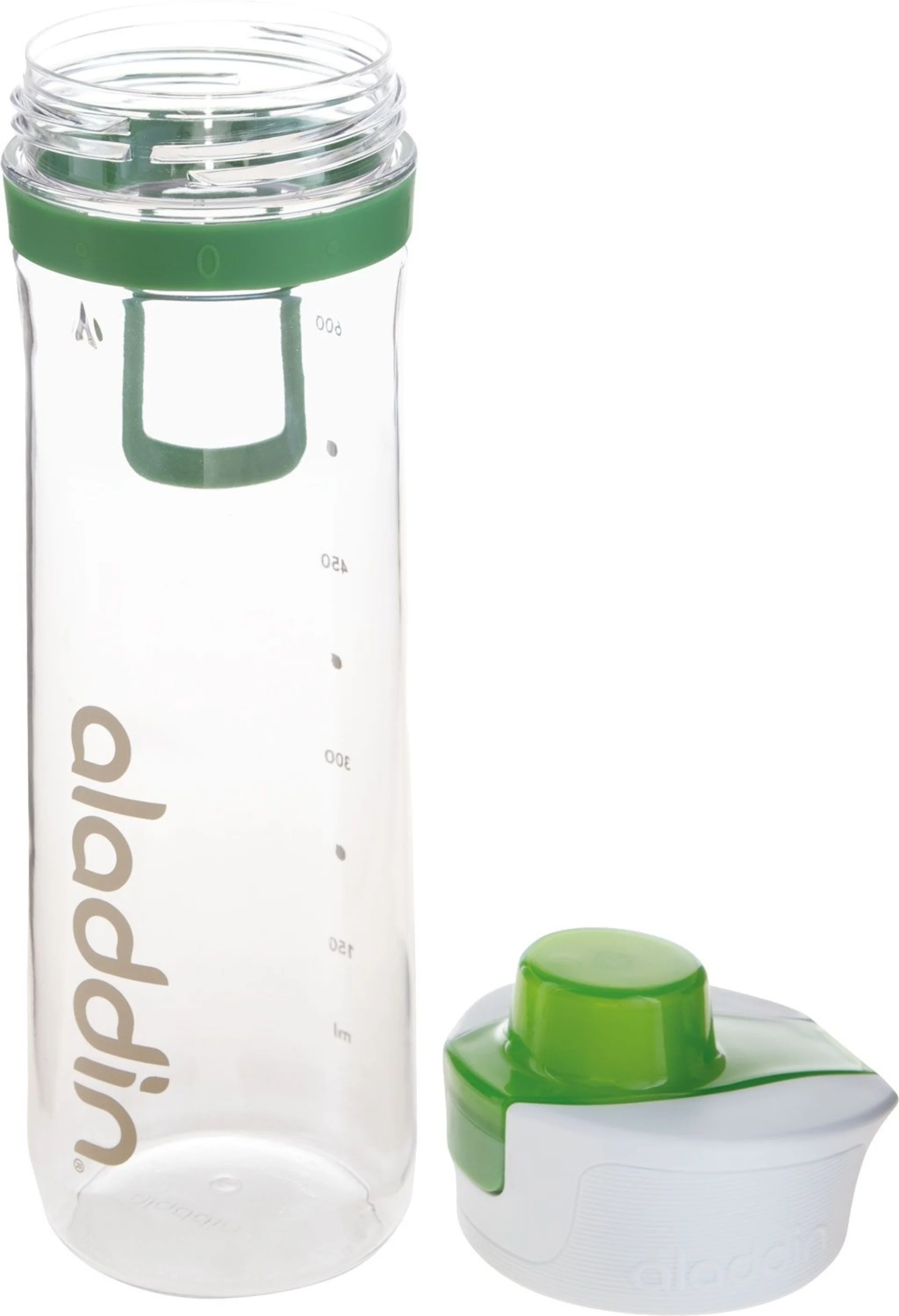 Aladdin Active Hydration Tracker Trinkflasche 0,8 Liter Grün