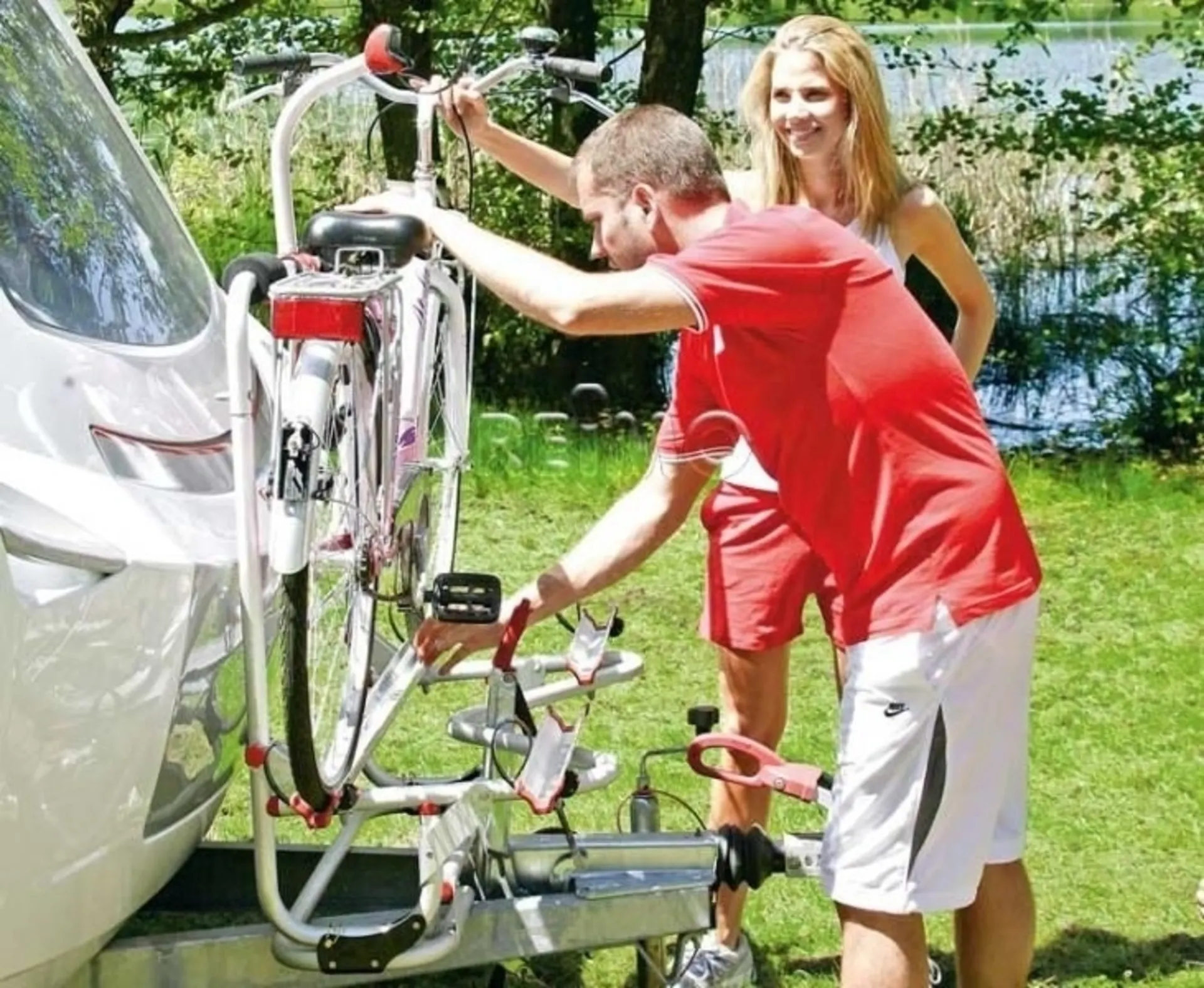 Porte-vélos XL A Pro 200 E-Bike max.50kg, pour 2