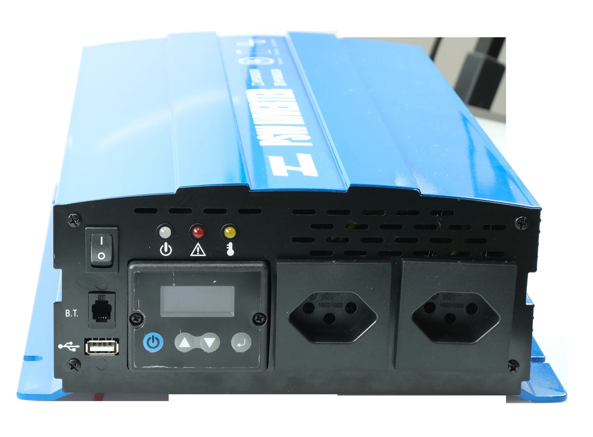 Sinus-Wechselrichter mit LCD Display 12 -> 230 V 2’000 W 400 x 247 x 100 mm, reine Sinuswelle