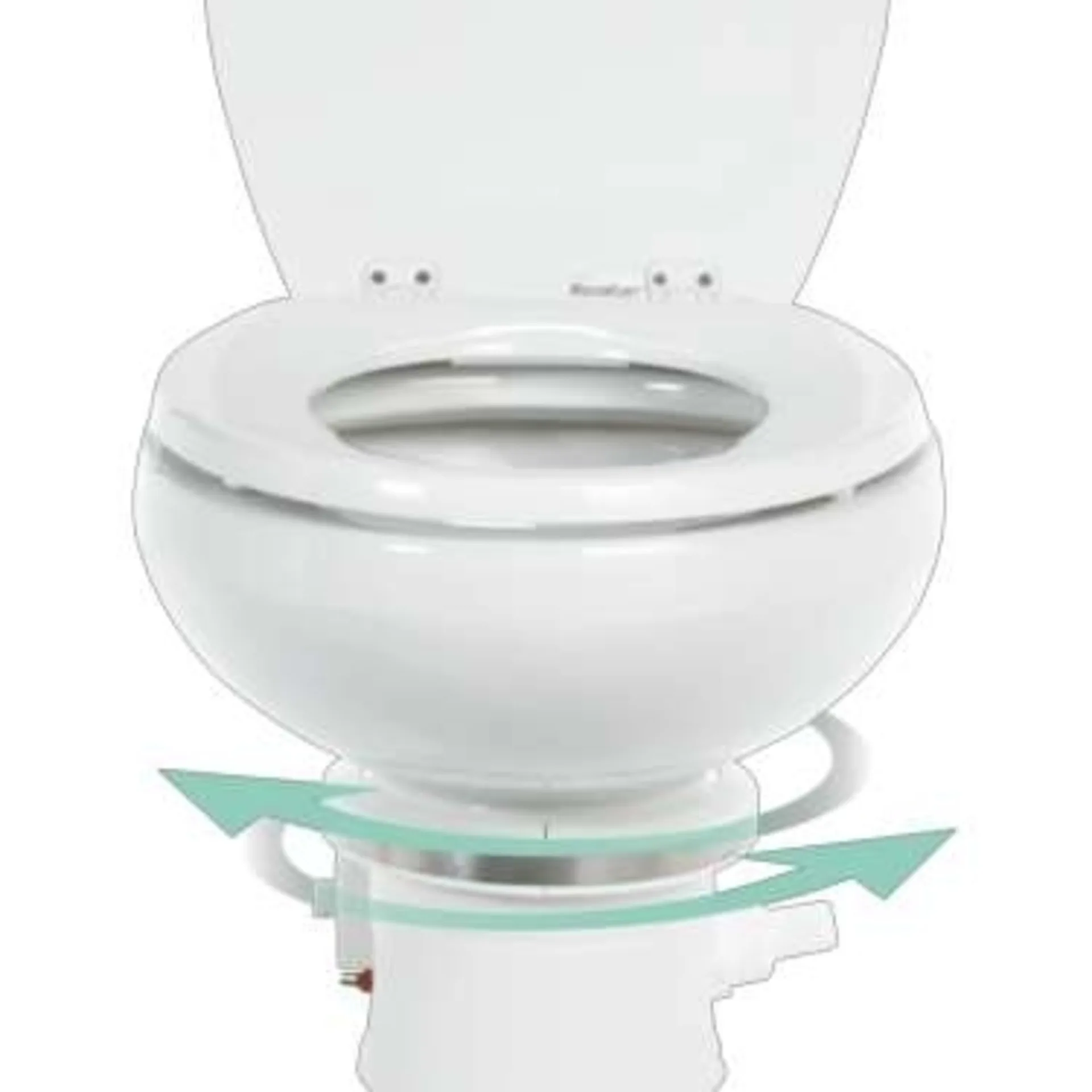 Dometic MasterFlush MF 7260 Elektrische Meeres- Rohwassertoilette 12 V