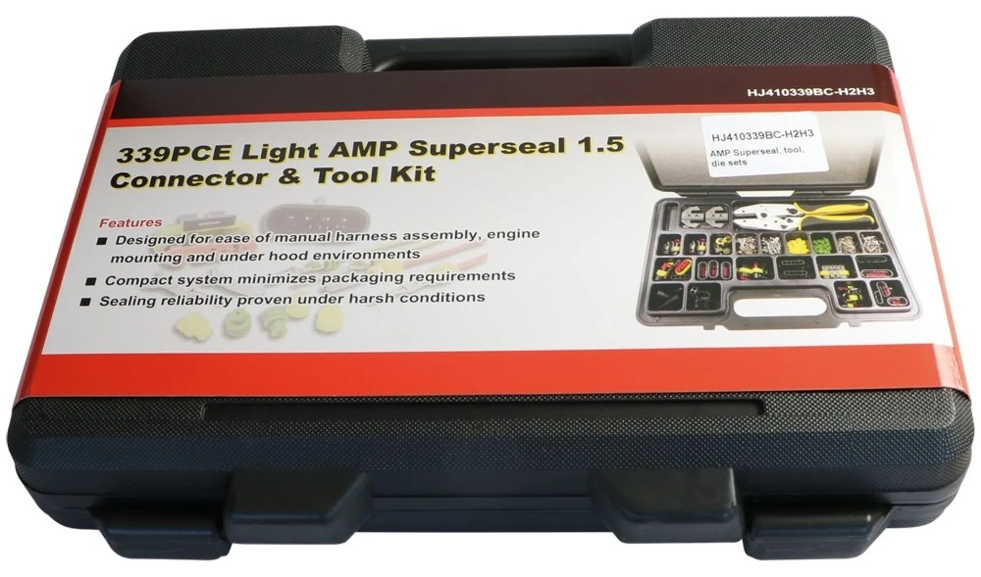 Sortiment AMP Superseal mit Presszange Presszange mit Einsätzen H2 & H3 Sortiment AMP Superseal mit Presszange Presszange mit Einsätzen H2 & H3