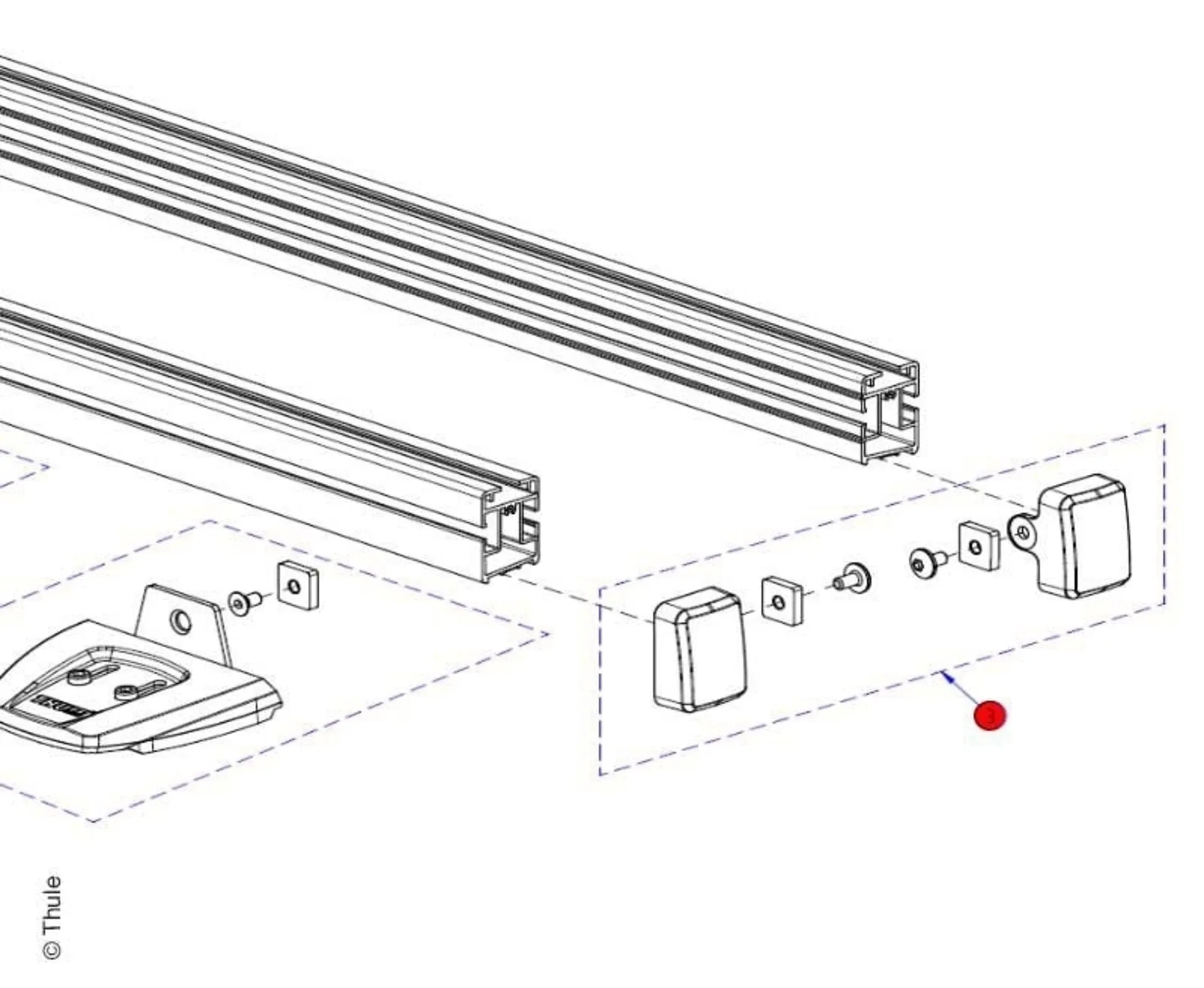 Base Rail Covers gauche/droite