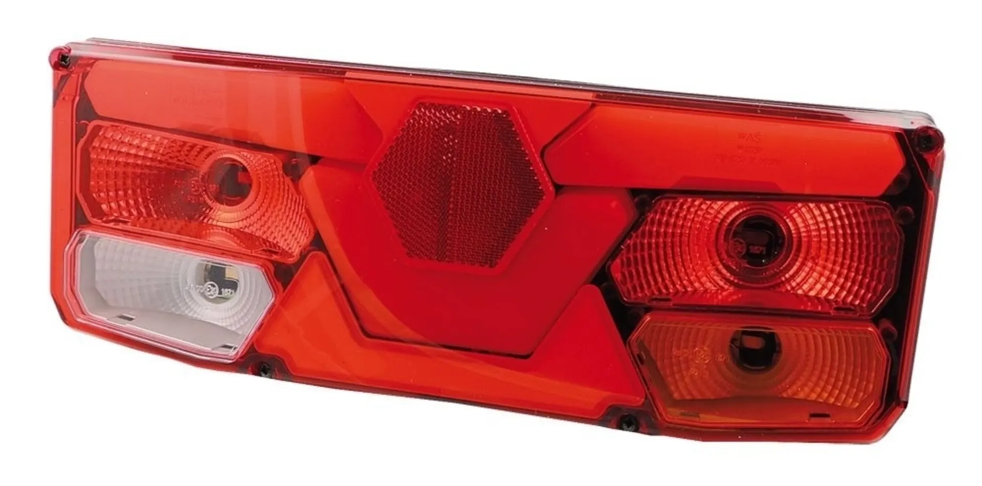 WAS - Hybrid-Schlussleu. LED+Glühbirne 12/24V 350x131mm, rechts mit RFL und NSL WAS - Hybrid-Schlussleu. LED+Glühbirne 12/24V 350x131mm, rechts mit RFL und NSL