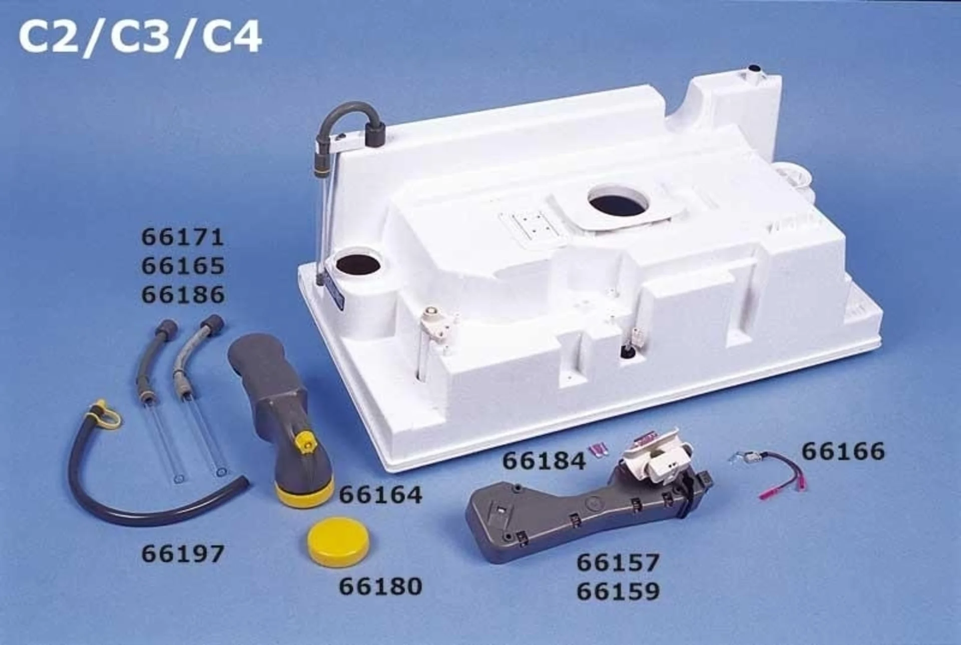Thetford C2 / C4 Tube de vidange version gauche